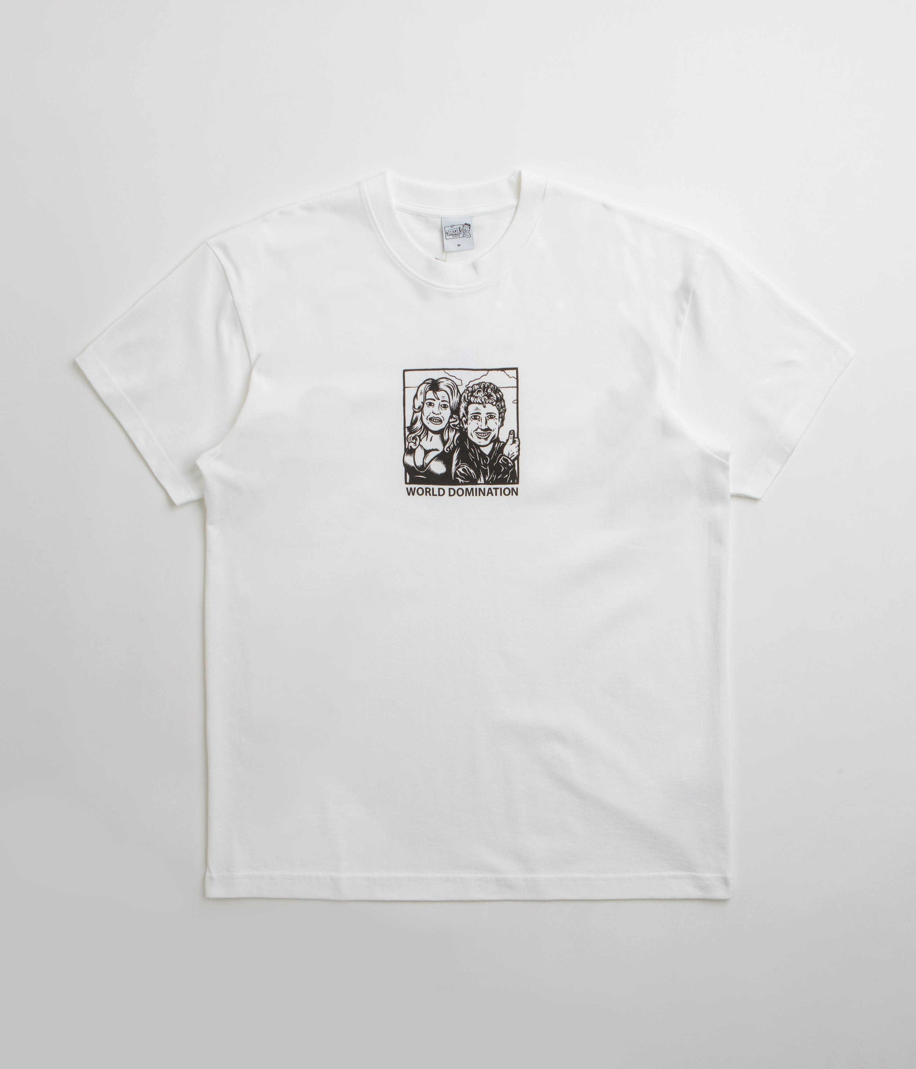 Retro Polar World Domination T-Shirt - White / Black / White