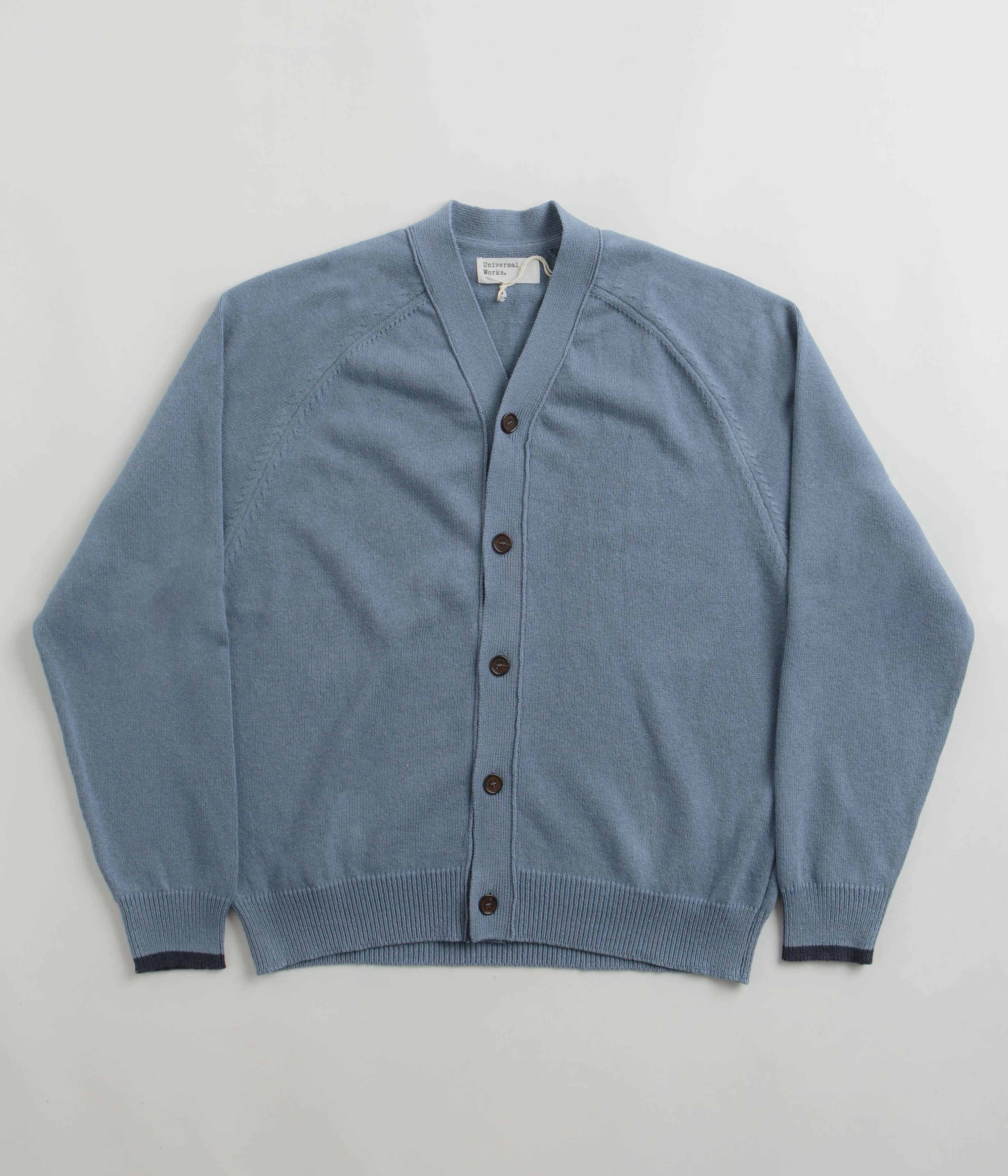 Cozy Vibe Luxury Universal Works David Cardigan - Chambray