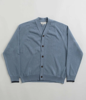 Cozy Vibe Luxury Universal Works David Cardigan - Chambray
