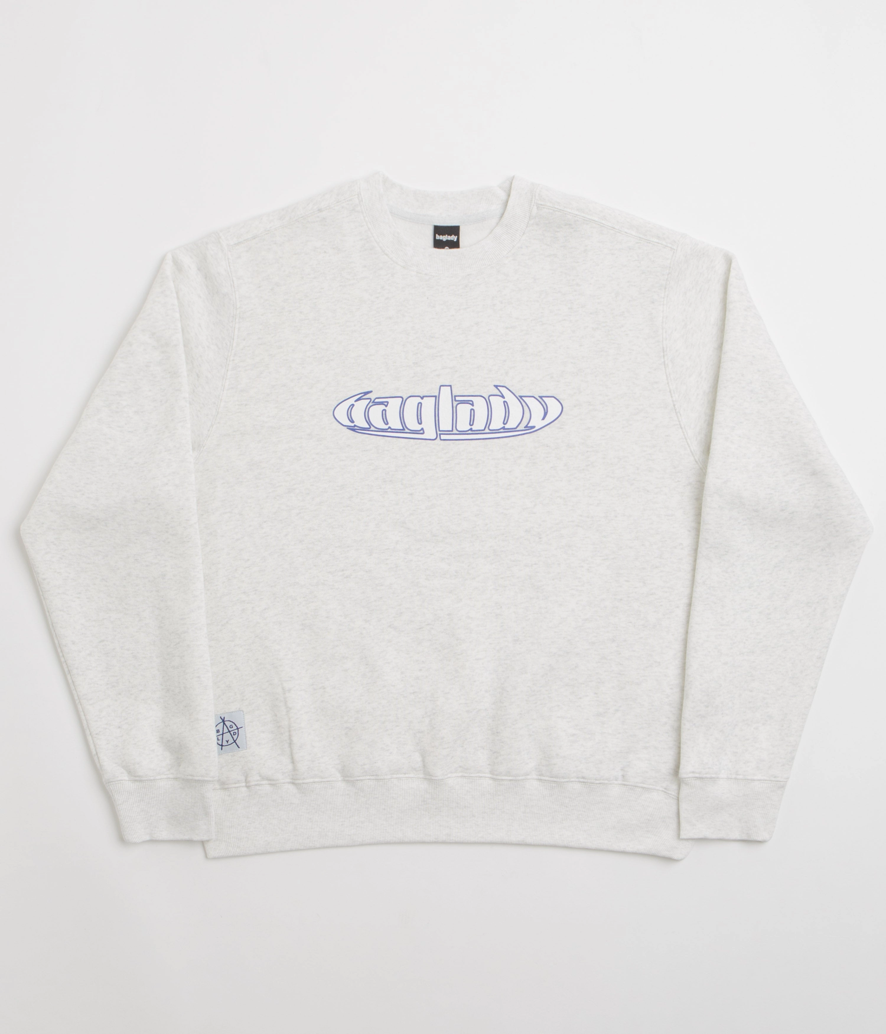 Baglady Warp Crewneck Sweatshirt - Ash Versatile Comfort product marbled pattern