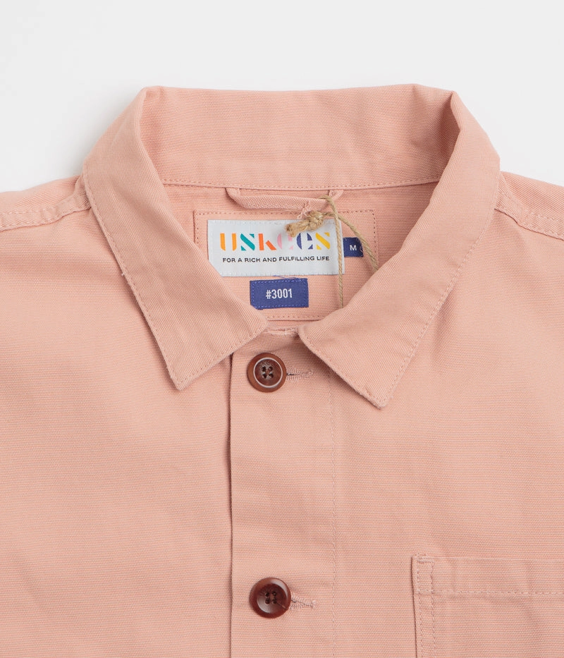 Martial-arts Uskees 3001 Buttoned Overshirt - Dusty Pink