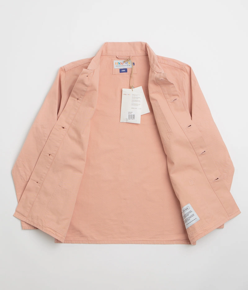 Uskees 3001 Buttoned Overshirt - Dusty Pink Declare Non Chafing Edges