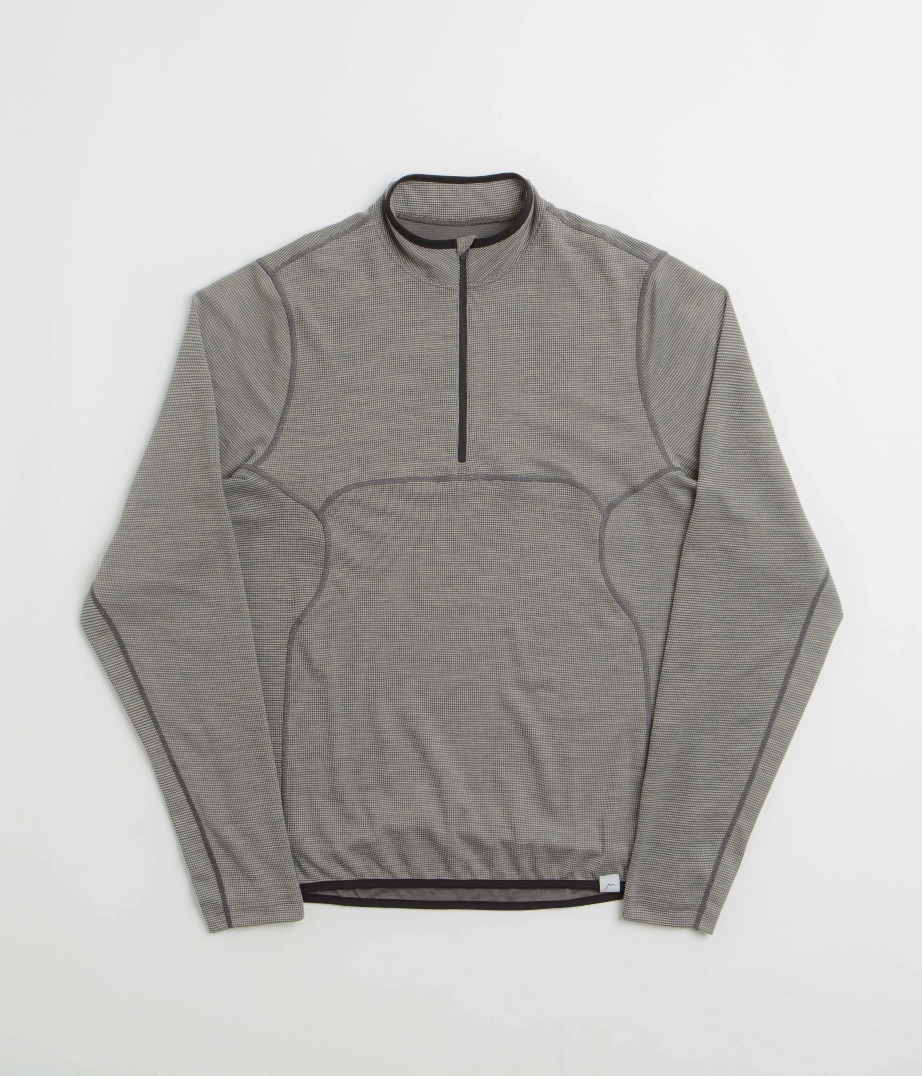 Machine washable Cayl Live Wool Mix Half Zip Sweatshirt - Charcoal