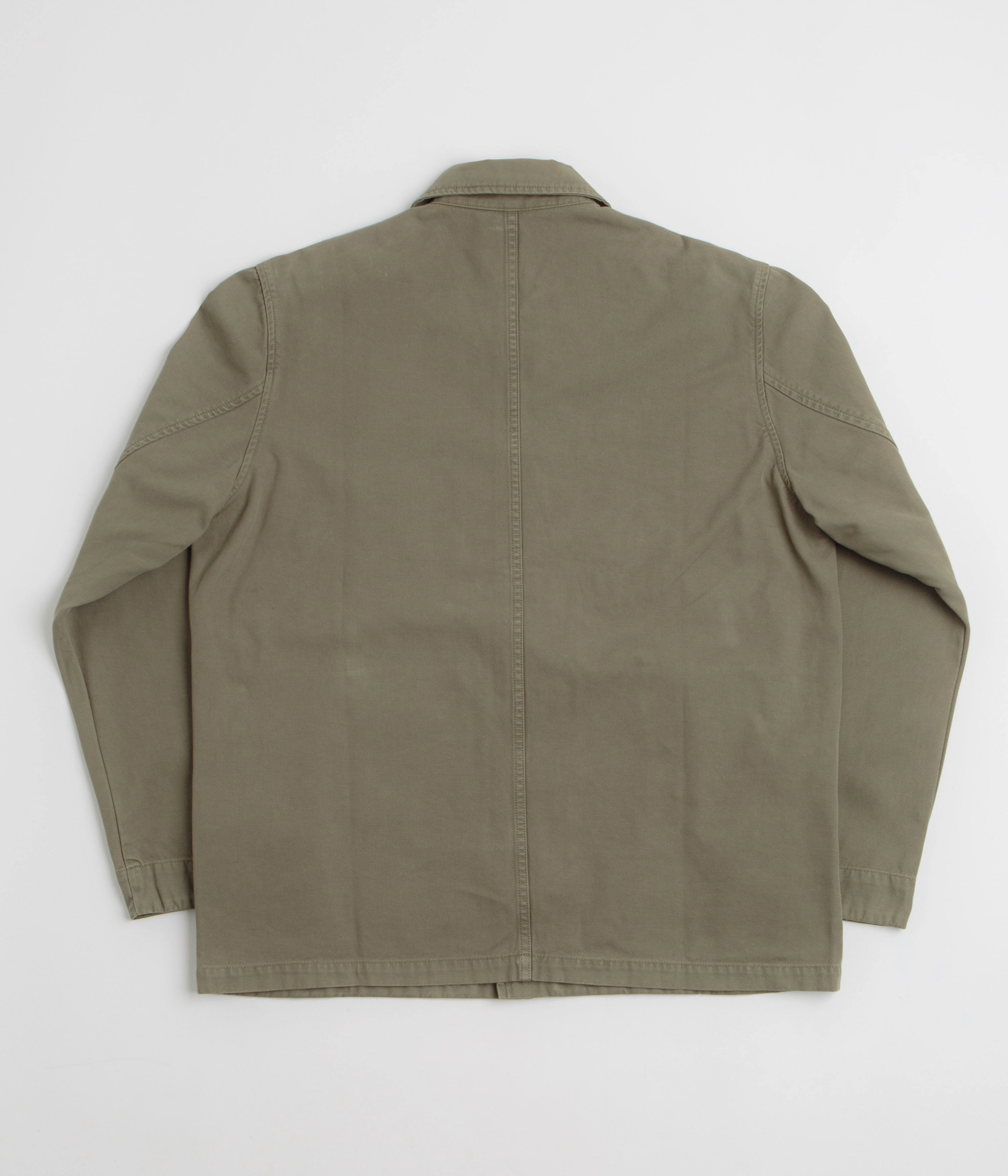 Comfortable Layer Norse Projects Standard Twill Overshirt - Sediment Green
