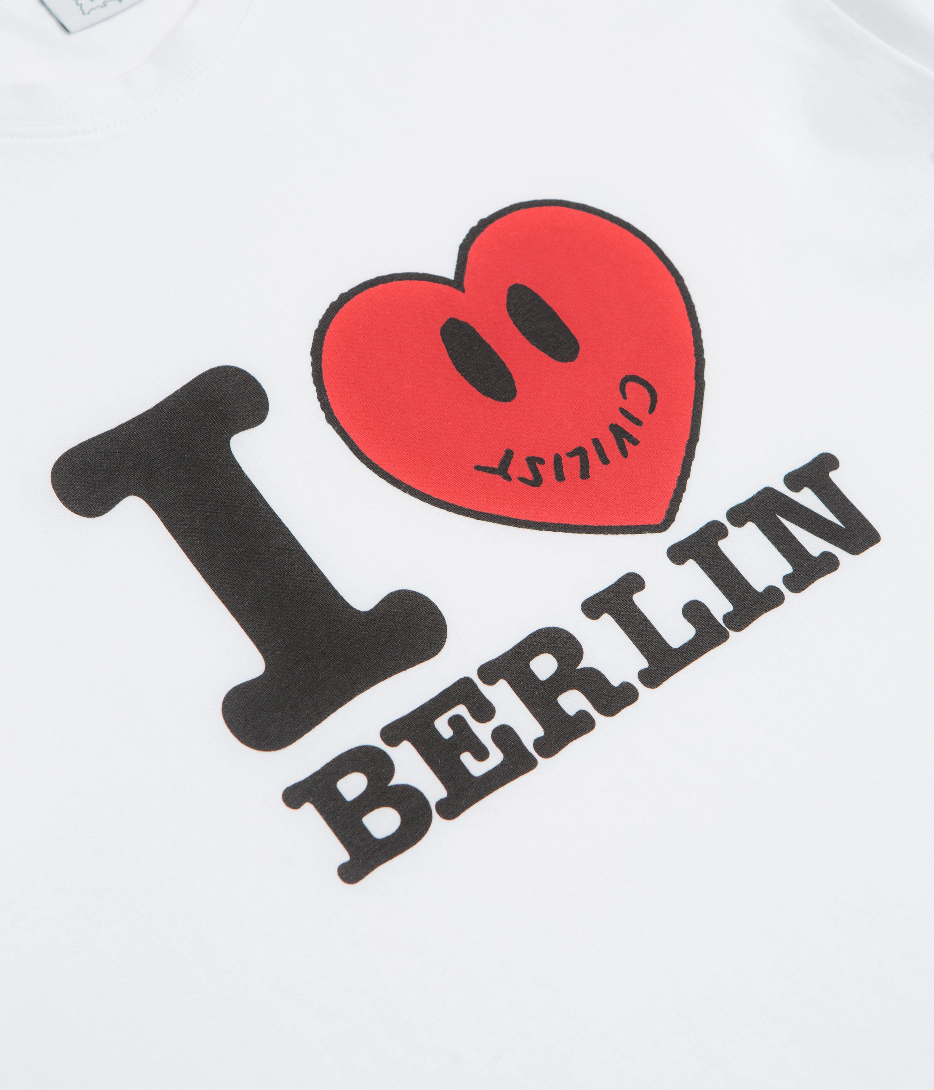 Outdoor Activity cropped legs Civilist Ilove T-Shirt - White