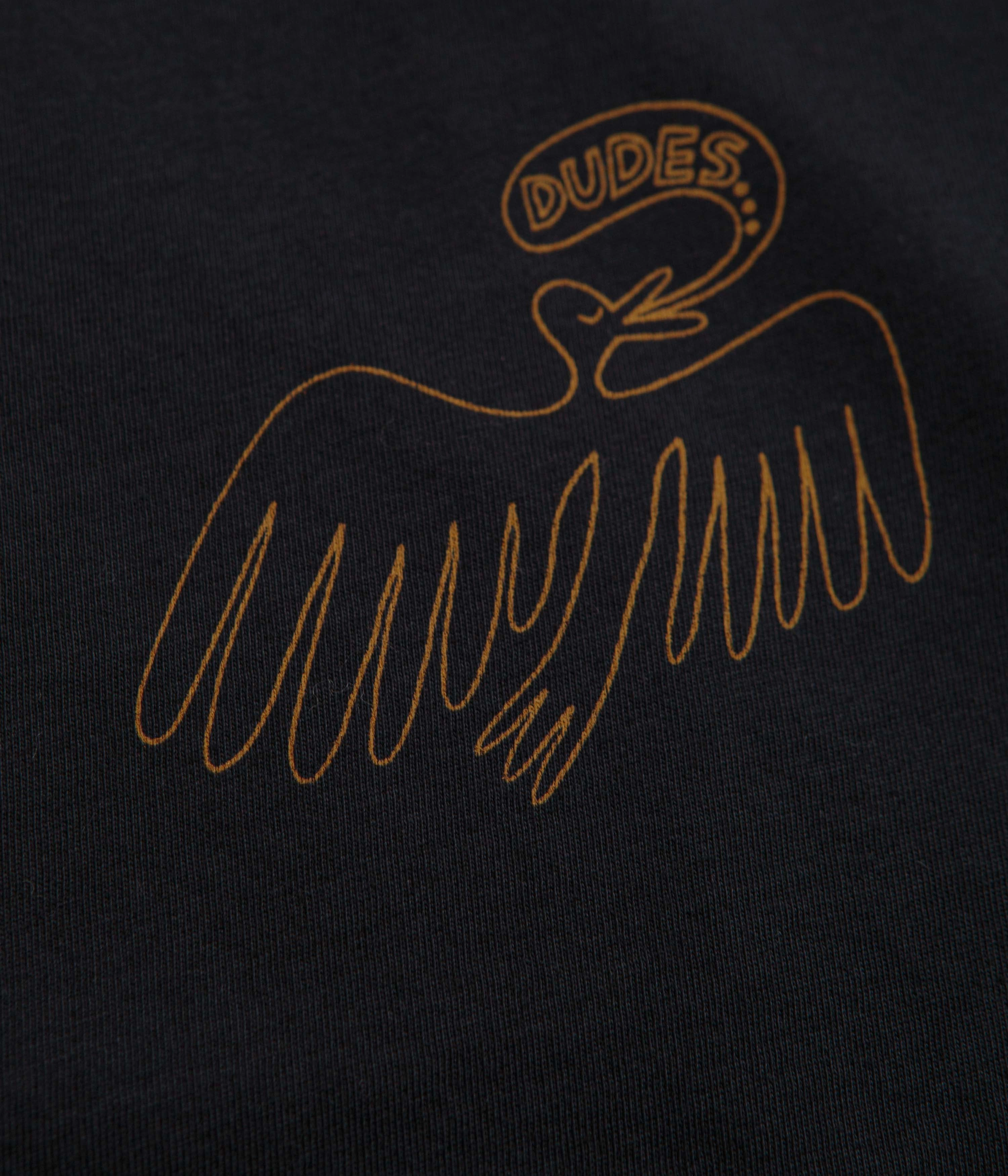 Limited Edition Mollusk Kids Dude Yes T-Shirt - Black Indigo