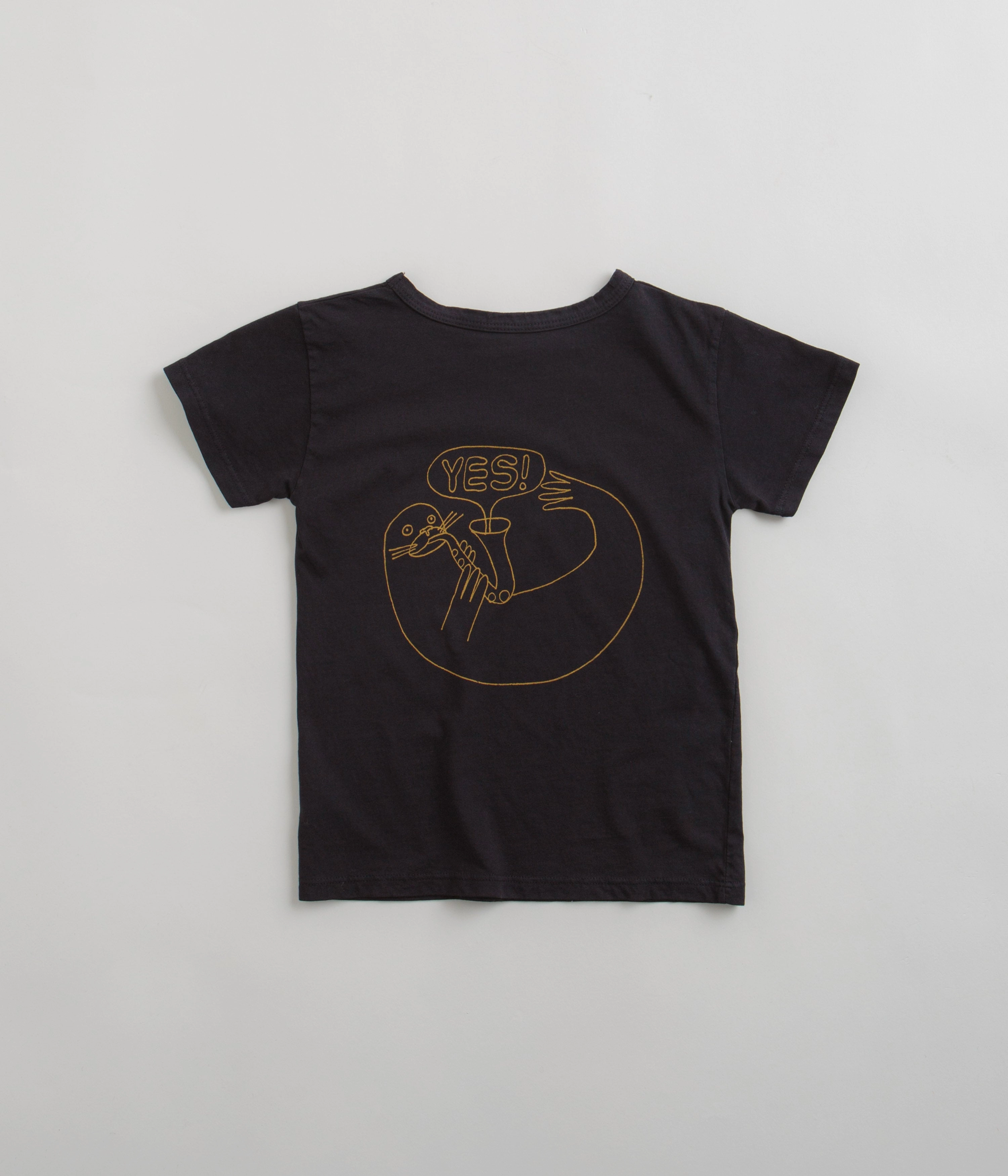 Mollusk Kids Dude Yes T-Shirt - Black Indigo Cruise