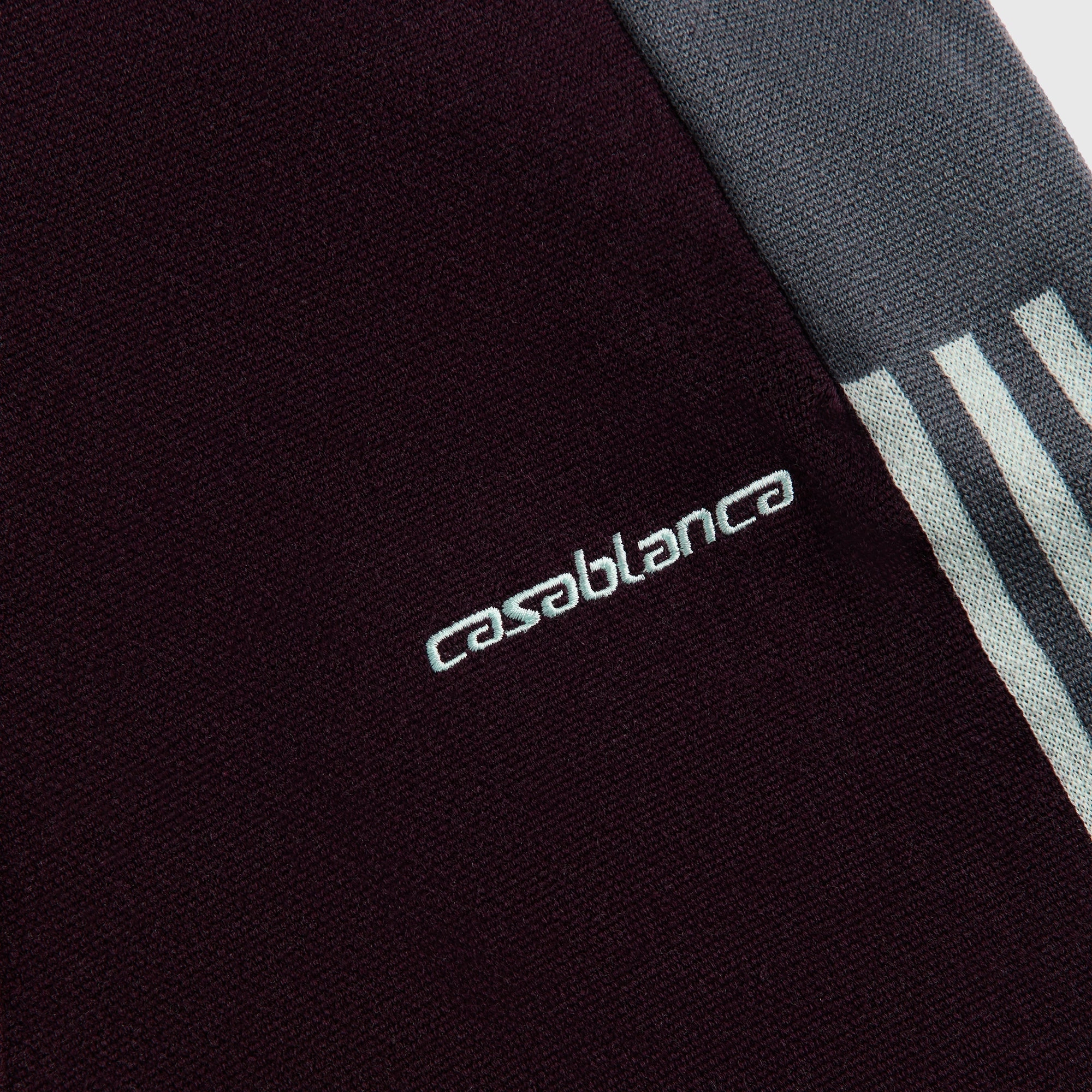 Casablanca Diagonal Sporty Trousers - Merino Aubergine Casual Must-Have