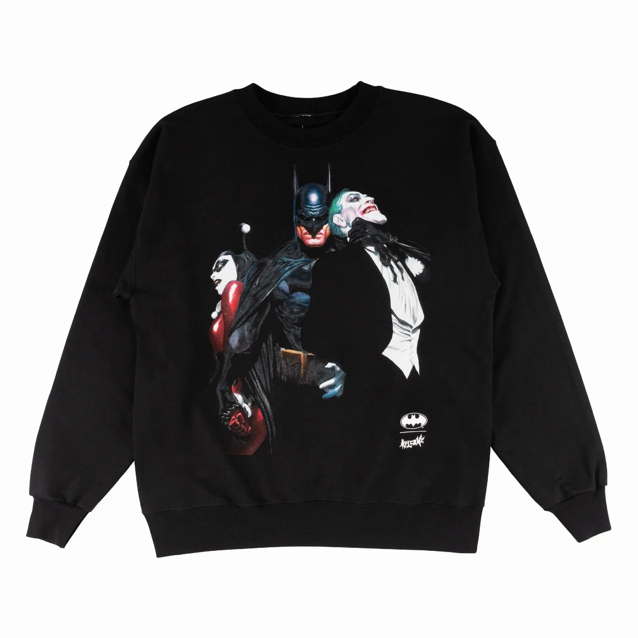 Welcome Skateboards Harley & Joker Crew Sweatshirt - Black All Season Wear product group cohesion