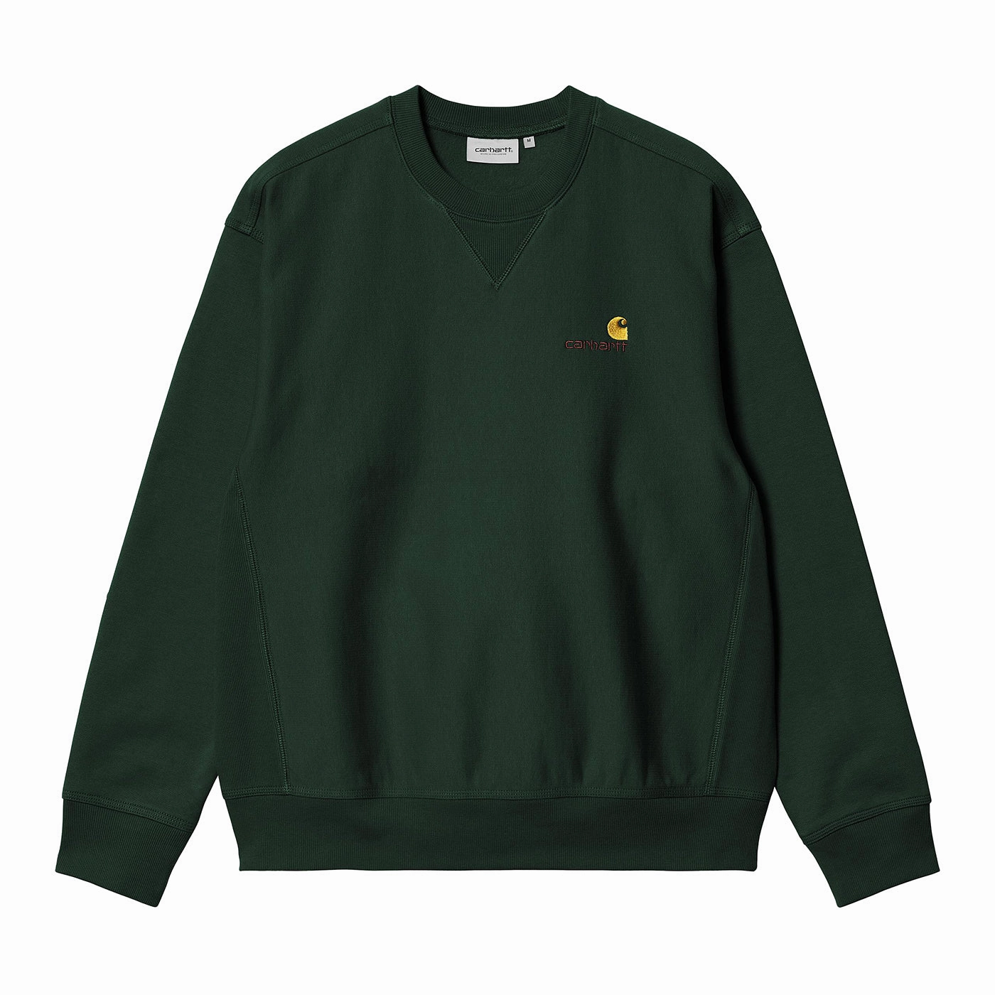 product quilted lining comfort Weekend Comfort Carhartt WIP American Script Sweatshirt - Conifer