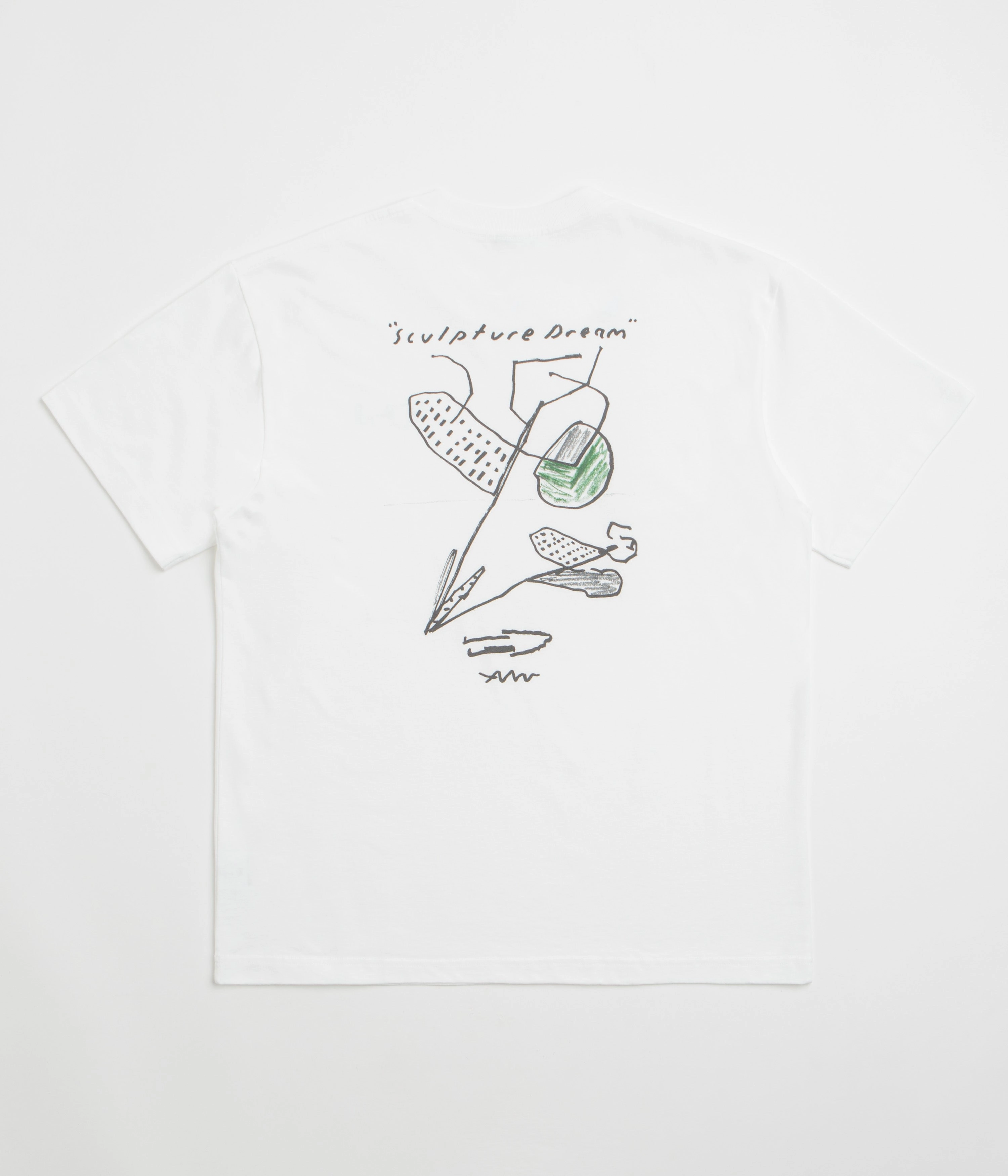 bold hem Polar Sculpture Dream T-Shirt - White