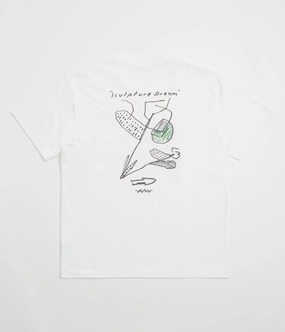 bold hem Polar Sculpture Dream T-Shirt - White