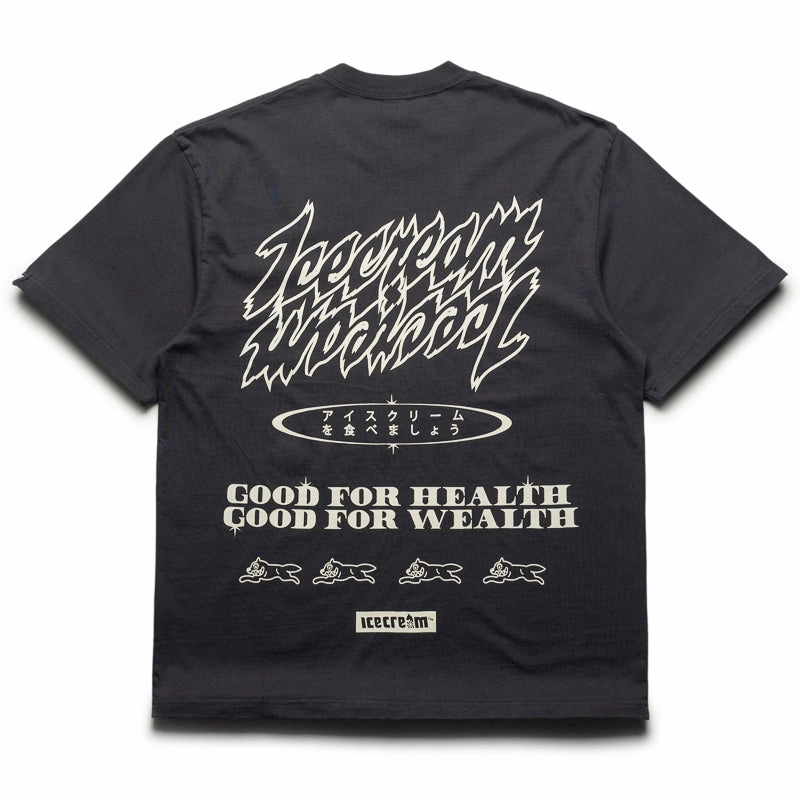 Ice Cream Money On My Mind Knit Tee - Charcoal Art insulated