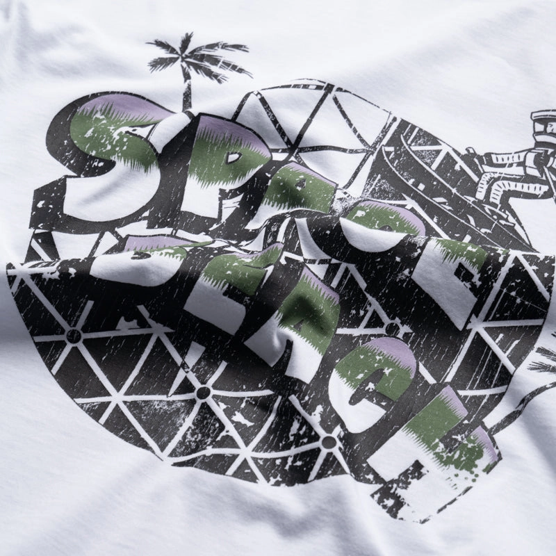 pleats Bridesmaid outfit Billionaire Boys Club Space Epcot Tee - White