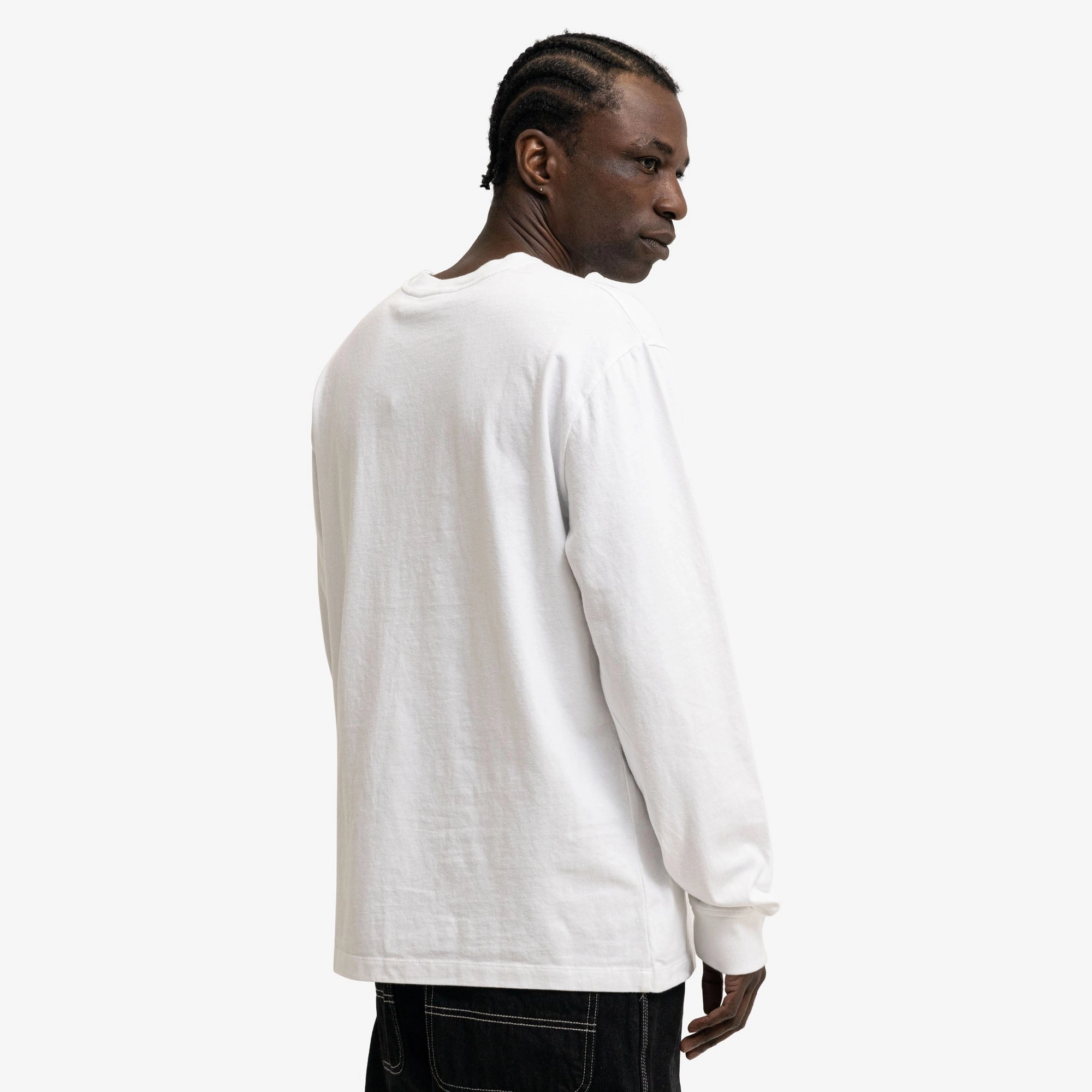 Pocket Detailing Everyday Look by Parra The Visitors Longsleeve White