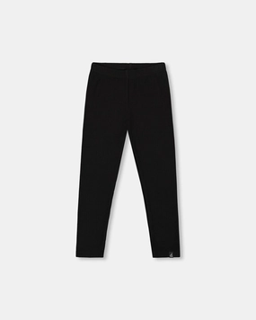 Ribbed Leggings Black Compact Storage