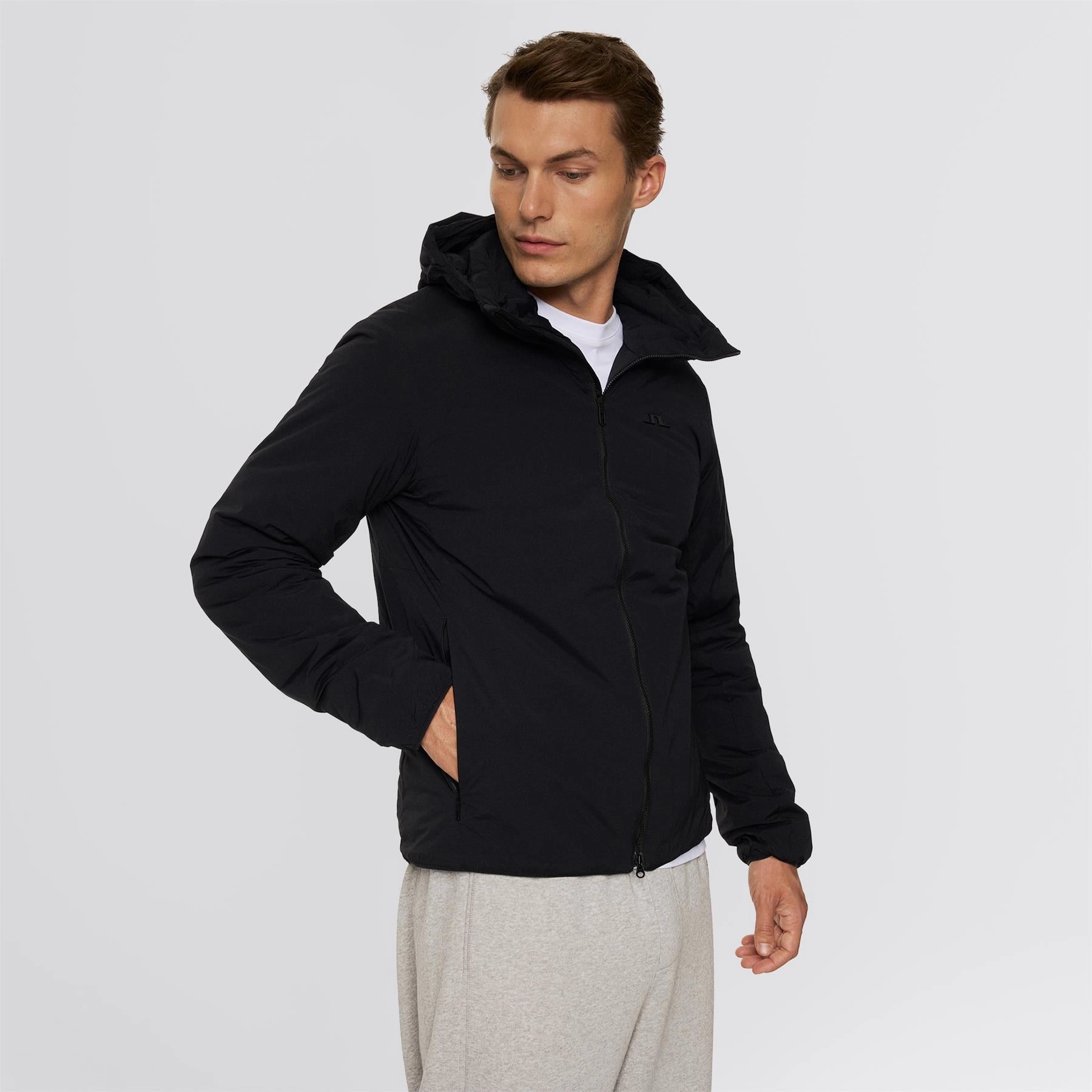 Long-sleeved Dry climate Clinton Hooded Jacket Black