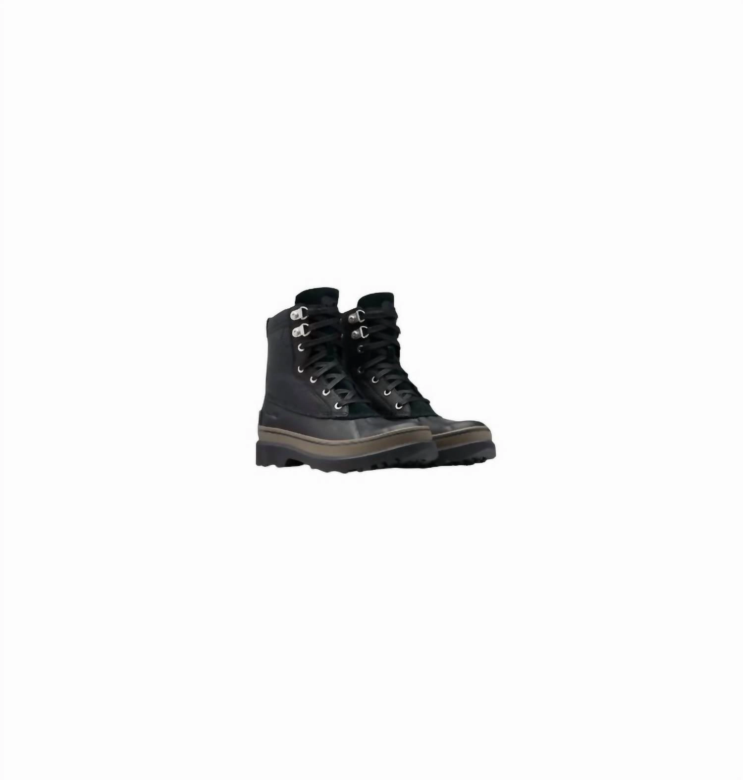 Men's Caribou Storm Waterproof Fashion Boots In Black, Mud Odor Control Fabric Secure And Comfortable