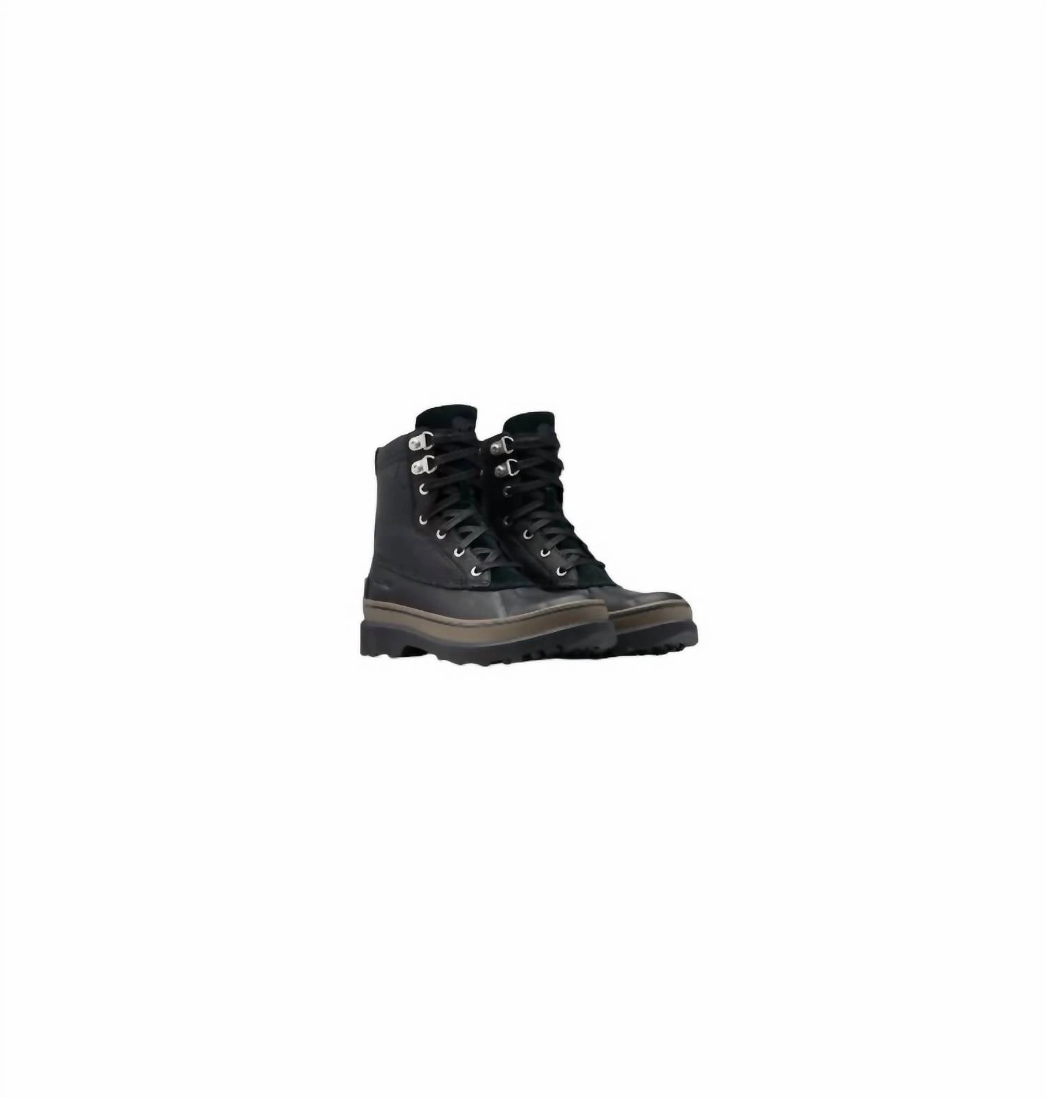 Men's Caribou Storm Waterproof Fashion Boots In Black, Mud Snow Ready