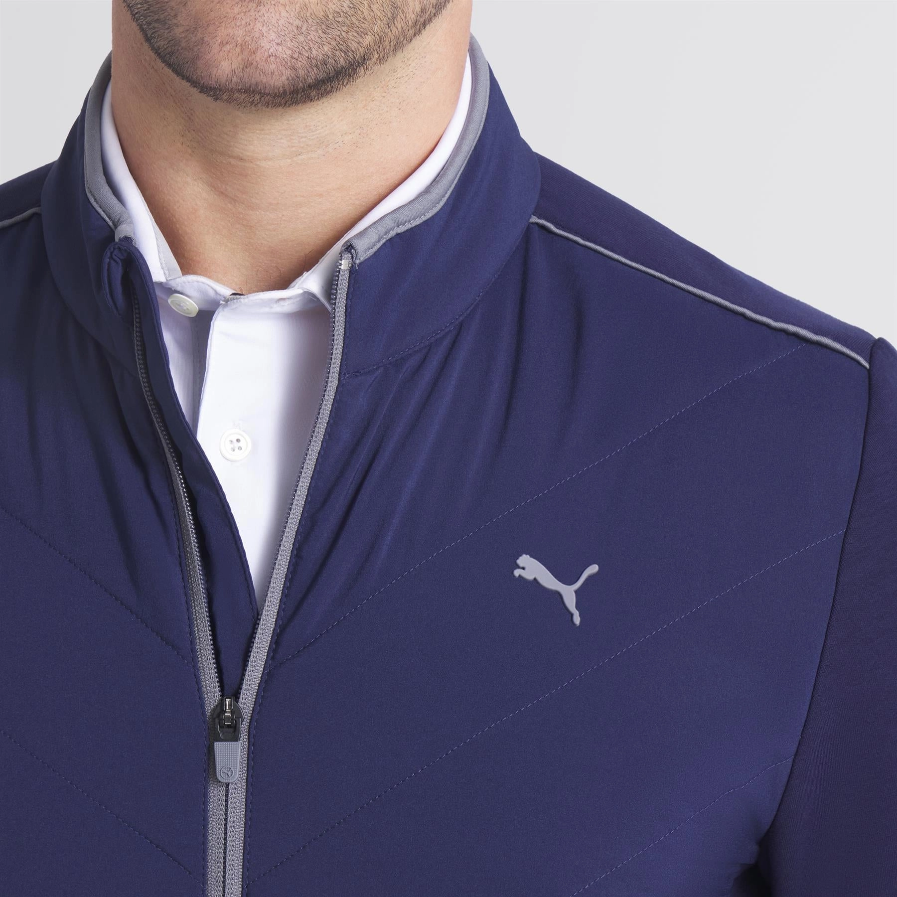 Cloudspun Fleece Hybrid Jacket Deep Navy Smooth Finish