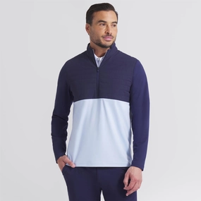bar Cloudspun Tech Hybrid Half Zip Deep Navy