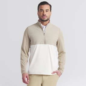 Cloudspun Tech Hybrid Half Zip Ice Coffee Kindness Light Protection