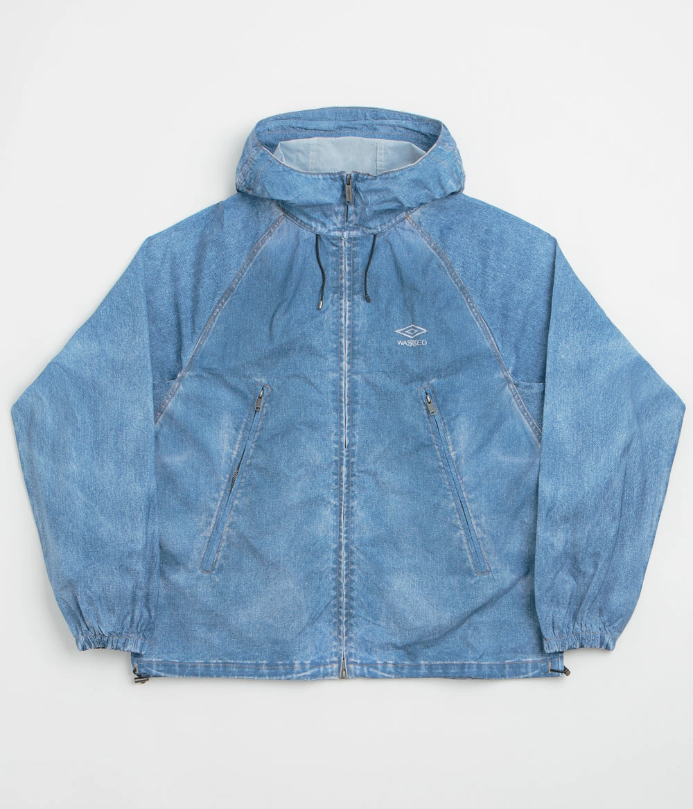 hypoallergenic material Wasted Paris x Umbro Trompe L'Oeil Windbreaker Jacket - Washed Blue