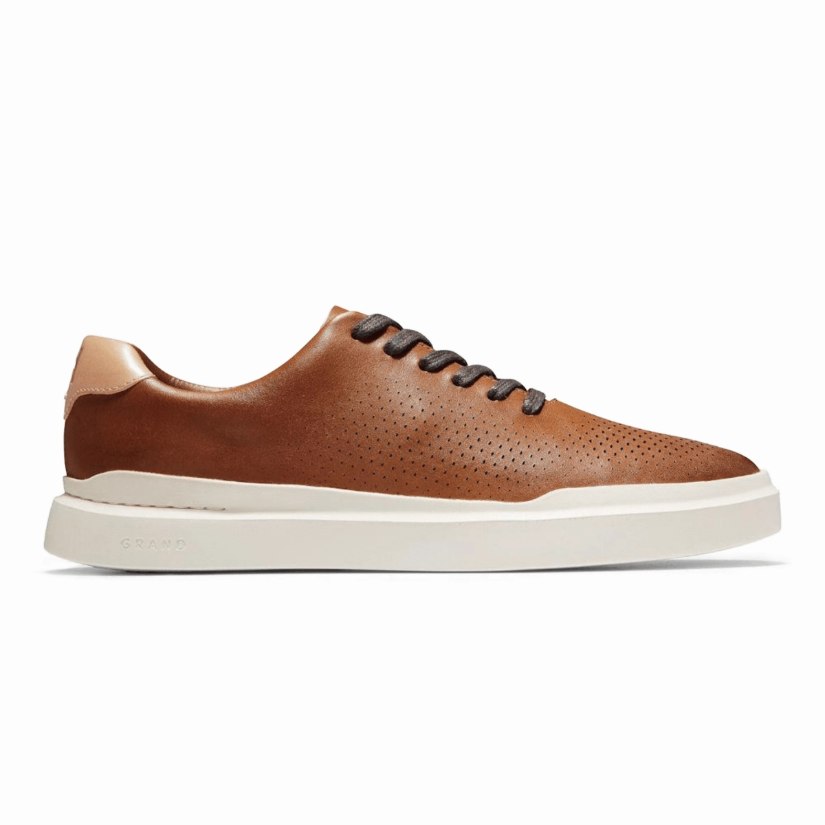 Cole Haan Men's GrandPro Rally Lazer Cut Tan Leather Better Form Fashion-forward comfort