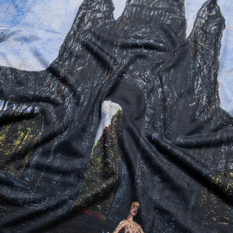 Oversized Military Style Fucking Awesome Daybreak In Phuket AOP Tee - Multi