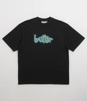 Butter Goods Connection T-Shirt - Black Lightweight Jersey Knit