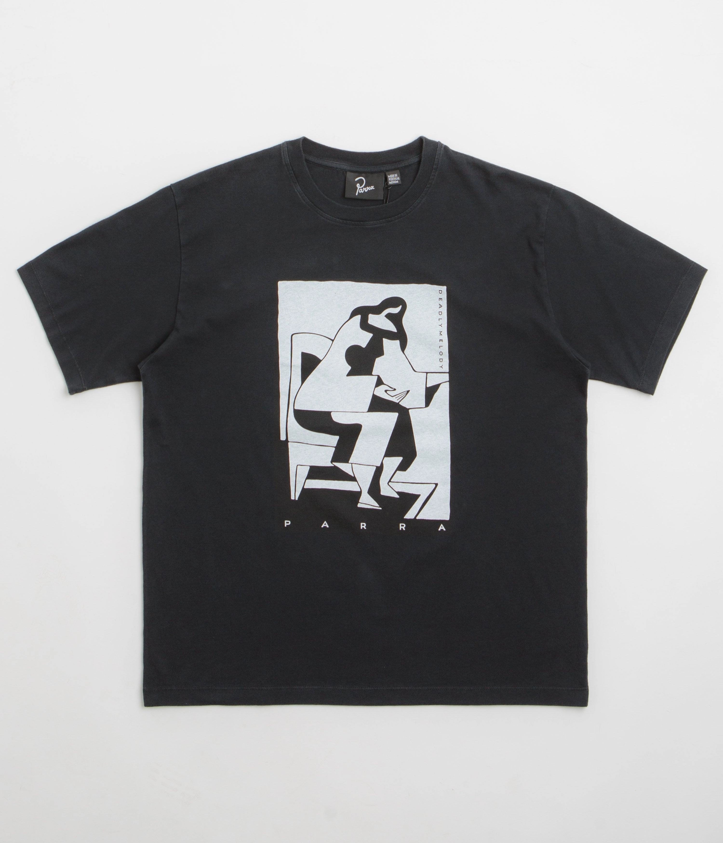 by Parra The Confession T-Shirt - Washed Black Fitted exhibition event