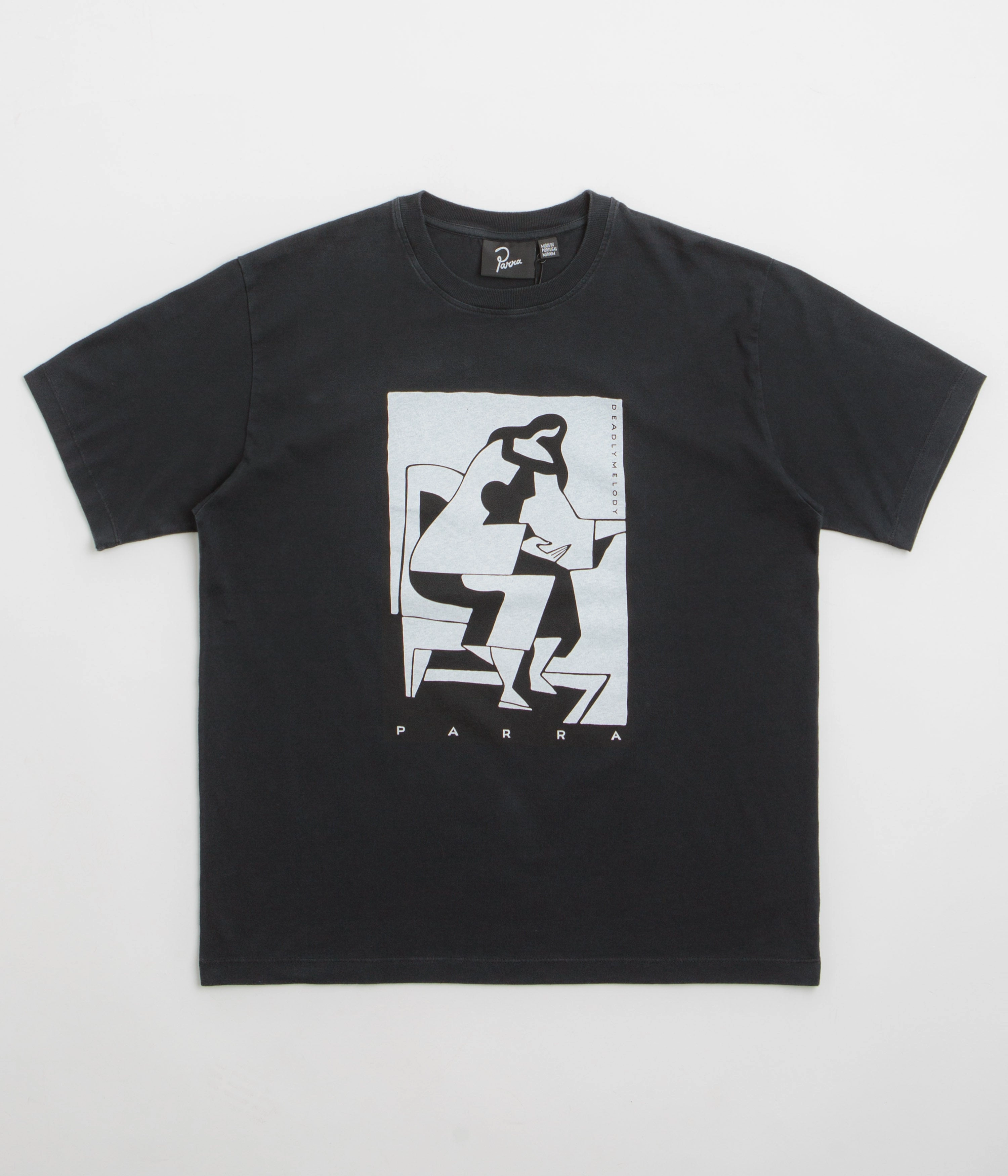 Polka Dots Decorative details by Parra The Confession T-Shirt - Washed Black