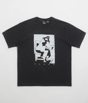 Polka Dots Decorative details by Parra The Confession T-Shirt - Washed Black