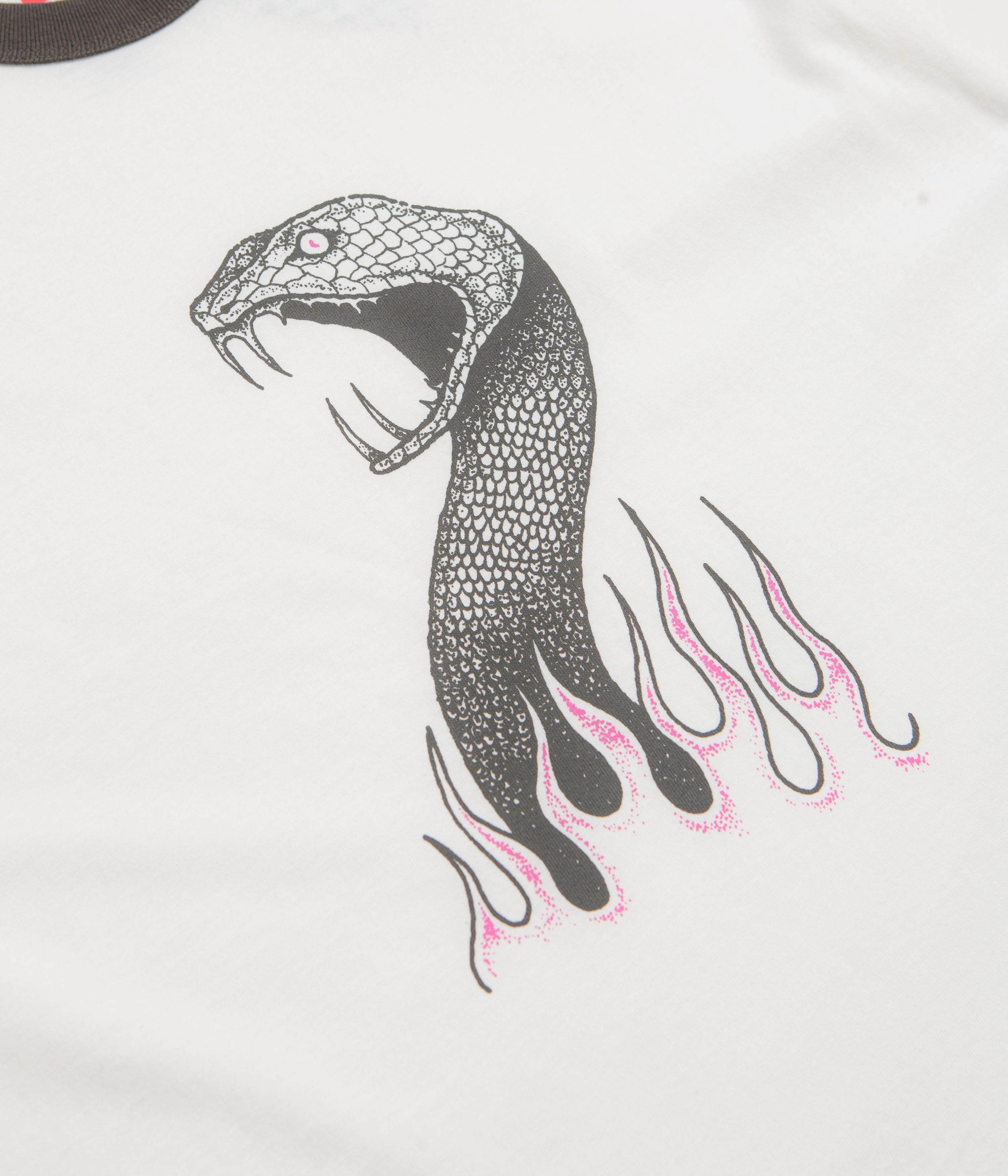 Vans Skate Mike G Snake Flame Ringer T-Shirt - Marshmallow badminton venue