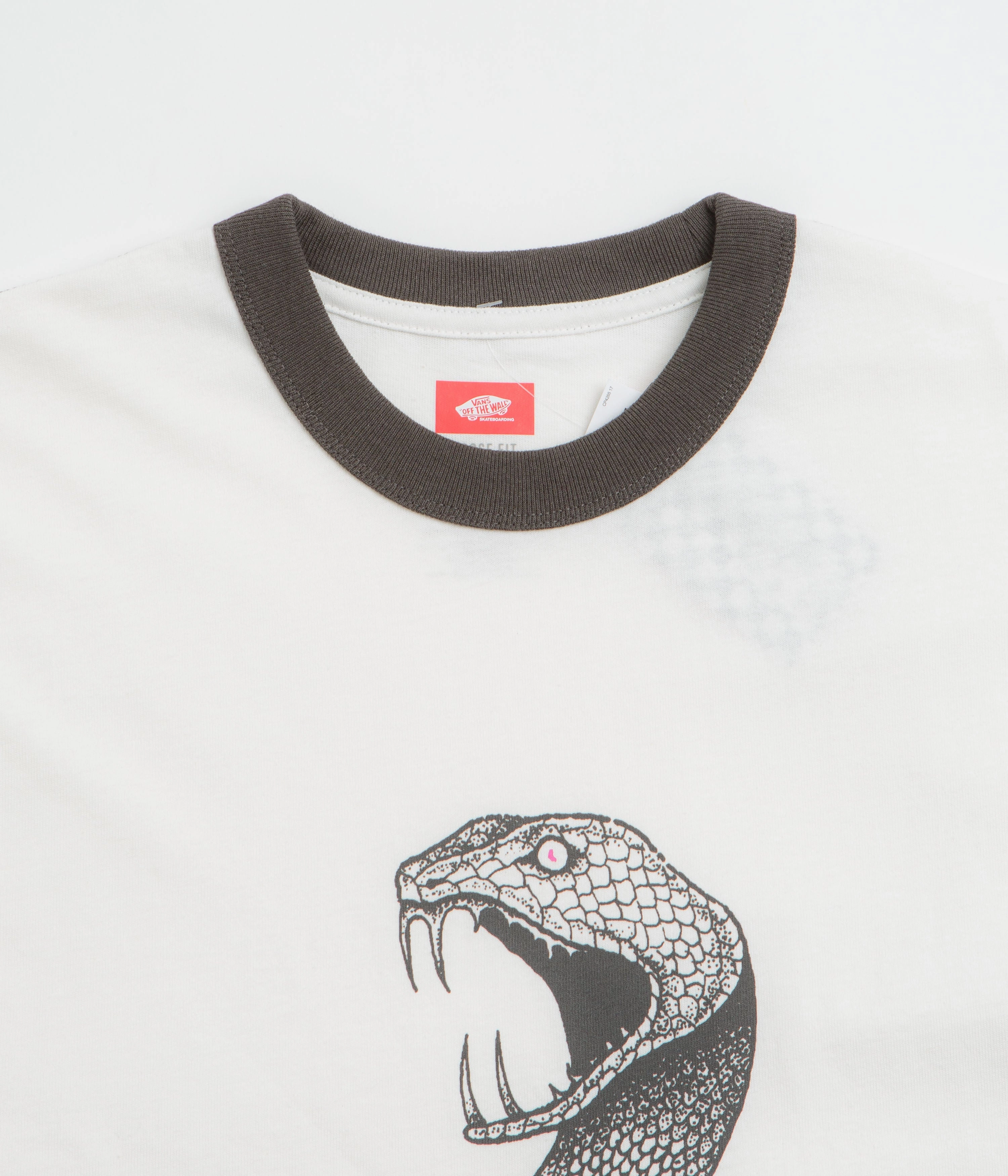 pants silhouette resort event Vans Skate Mike G Snake Flame Ringer T-Shirt - Marshmallow