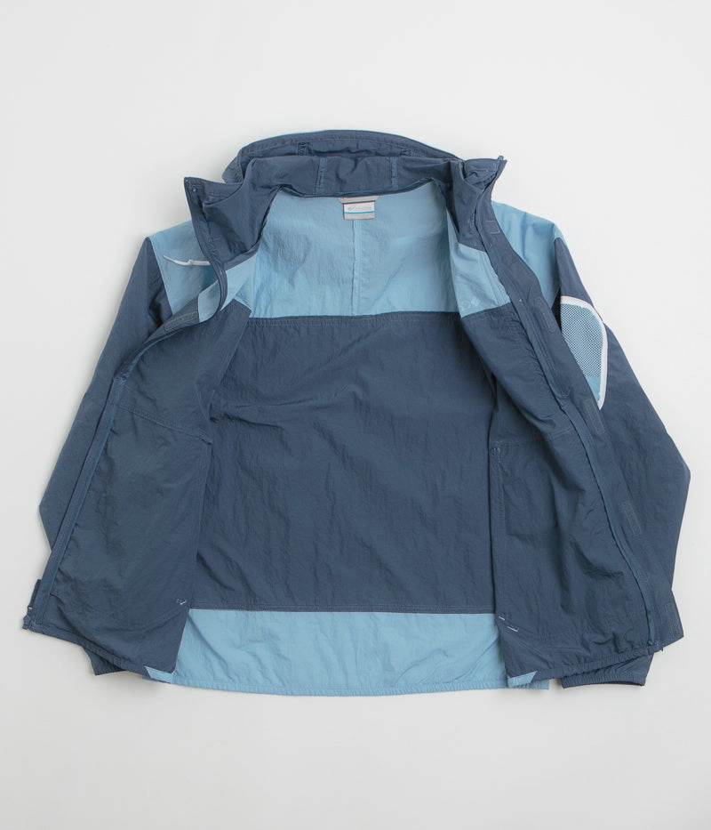 Cozy Core Columbia Challenger II Windbreaker Jacket - Dark Mountain / Ripple Blue