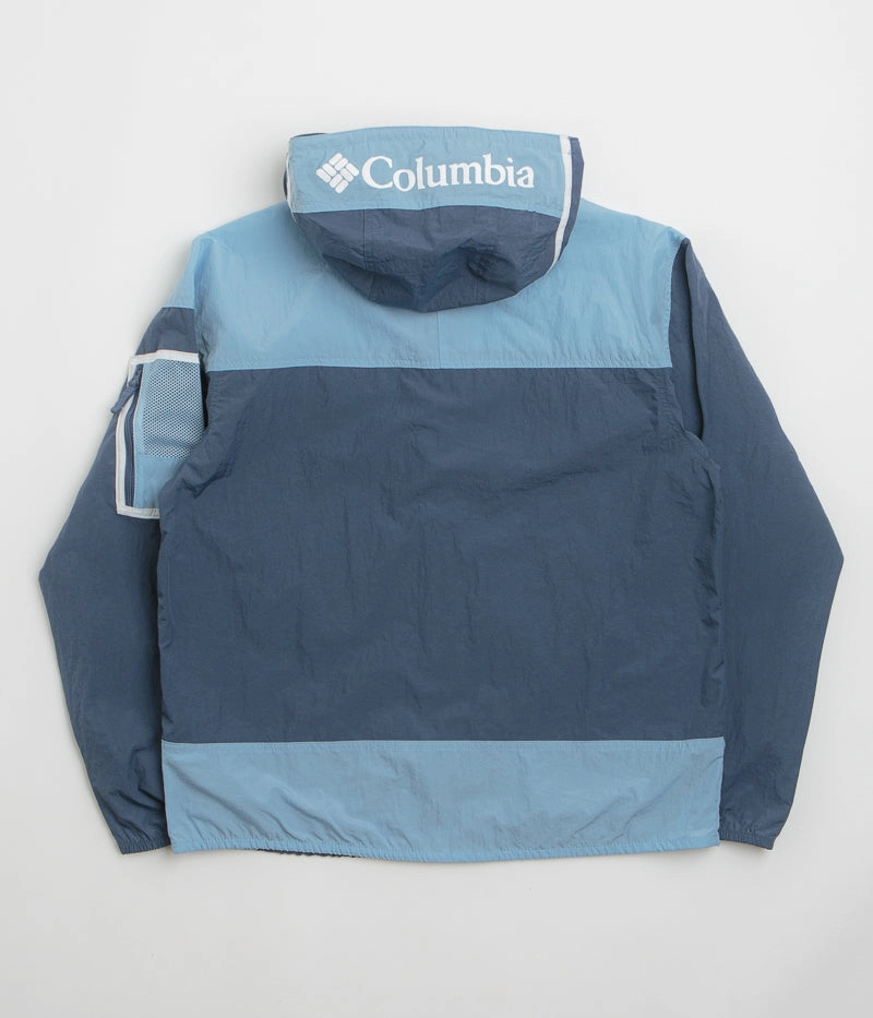 Columbia Challenger II Windbreaker Jacket - Dark Mountain / Ripple Blue Badge