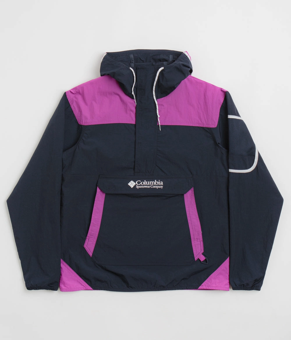 festival - goers Columbia Challenger Windbreaker Anorak - Collegiate Navy / Razzle