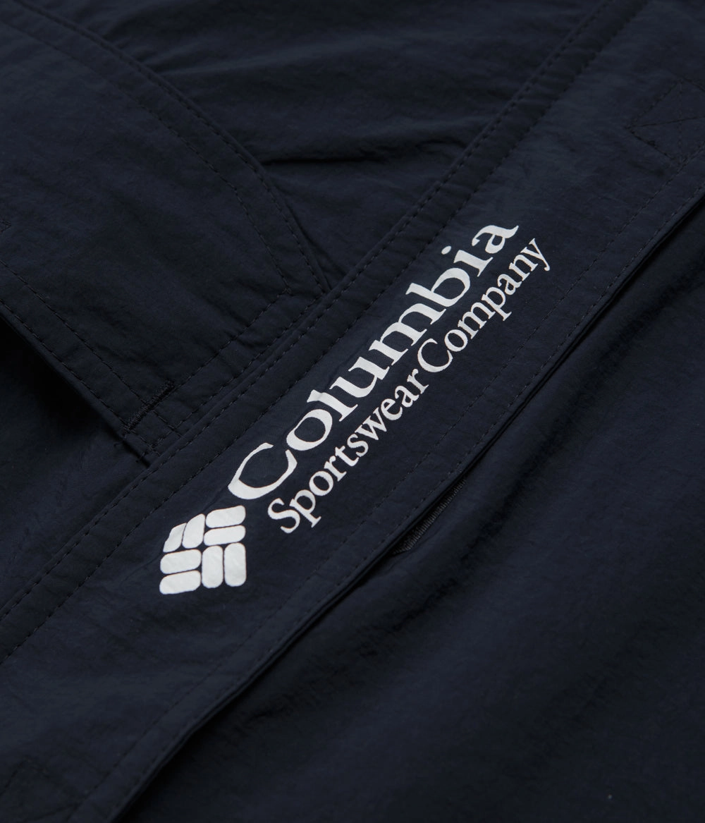 snowy Columbia Challenger Windbreaker Anorak - Collegiate Navy / Razzle