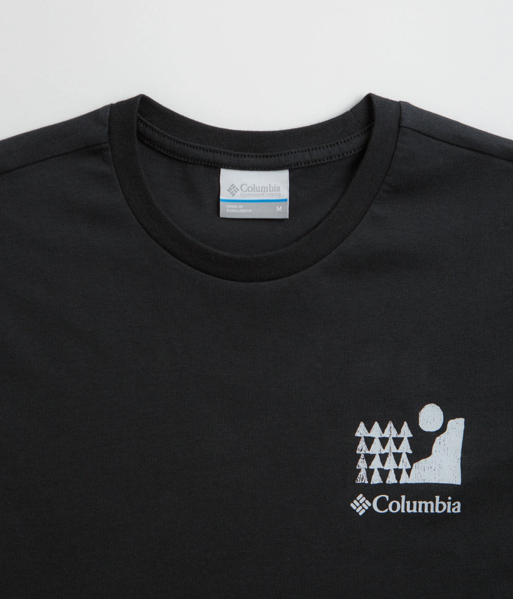 Columbia Explorers Canyon Back T-Shirt - Black / Explore Outdoors Odor Resistant Elderly