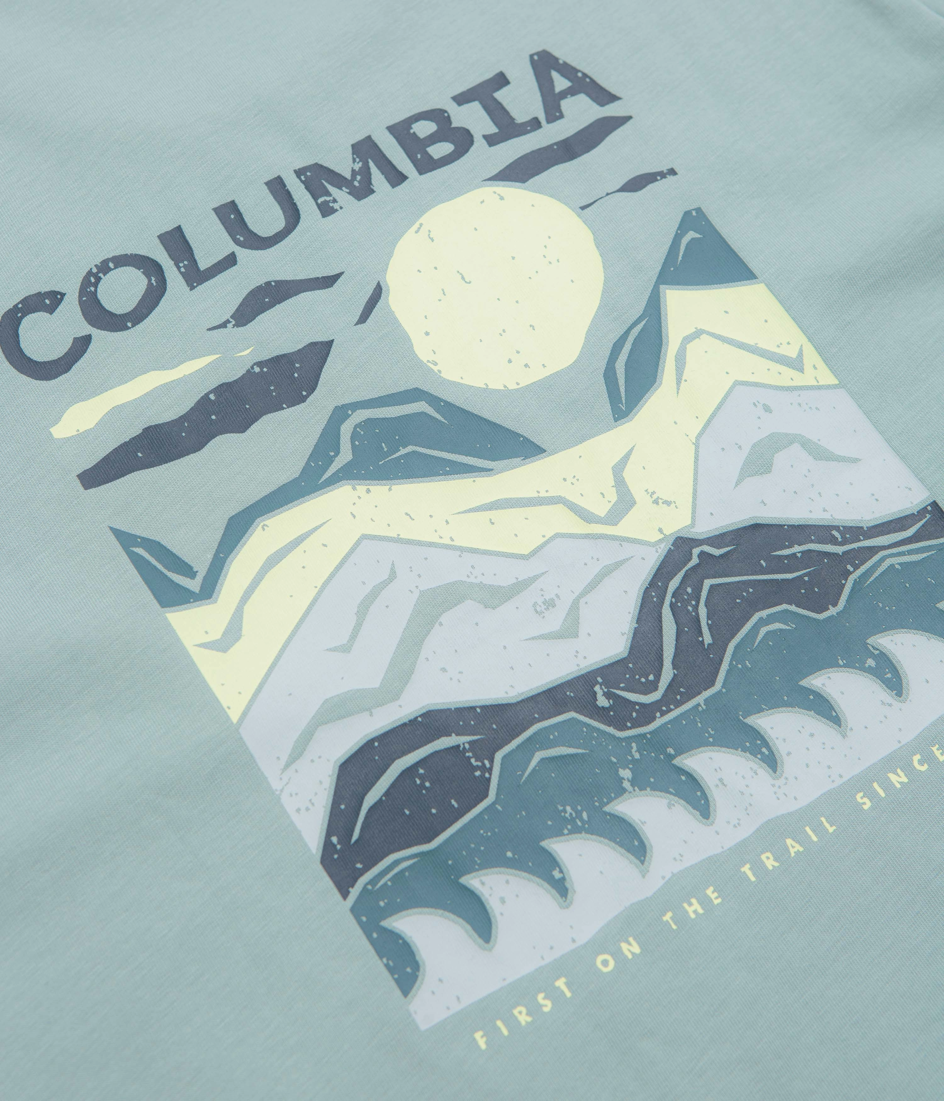 City Semi Formal Columbia Explorers Canyon Back T-Shirt - Crushed Blue / Peaks and Waves
