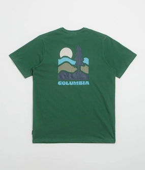 Columbia Explorers Canyon Back T-Shirt - Rain Forest / Get Hiked boots