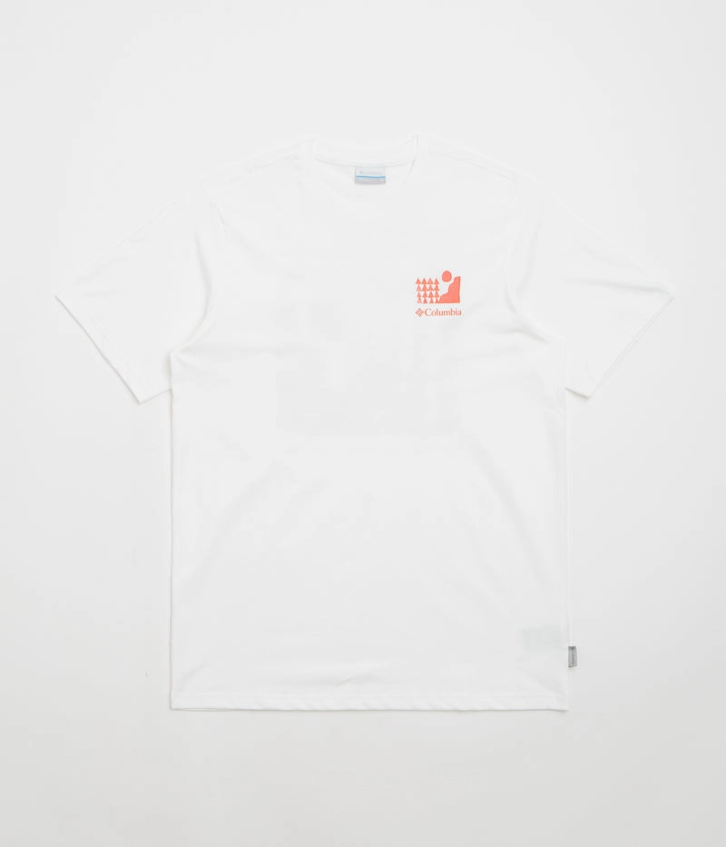 birthday short size Columbia Explorers Canyon Back T-Shirt - White / Explore Outdoors