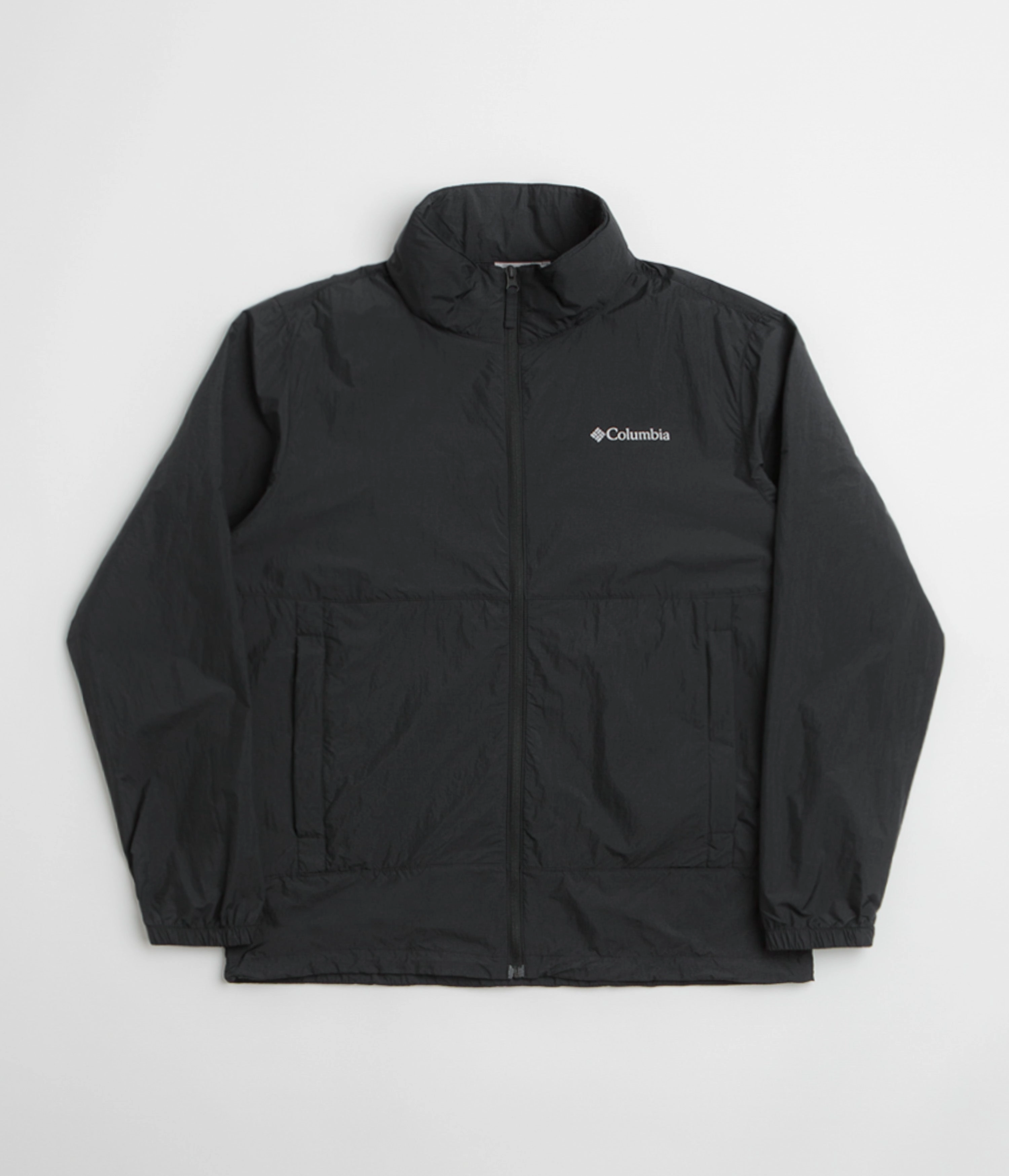 Columbia Loop Basin Windbreaker Jacket - Black Comfy Layer