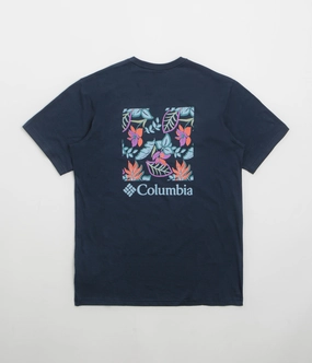 Columbia North Cascades T-Shirt - Collegiate Navy / Pasteled Framed Exhibition