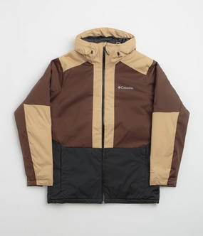 Full Zip Closure Benefit Columbia Point Park II Insulated Jacket - Black / Tobacco / Canoe