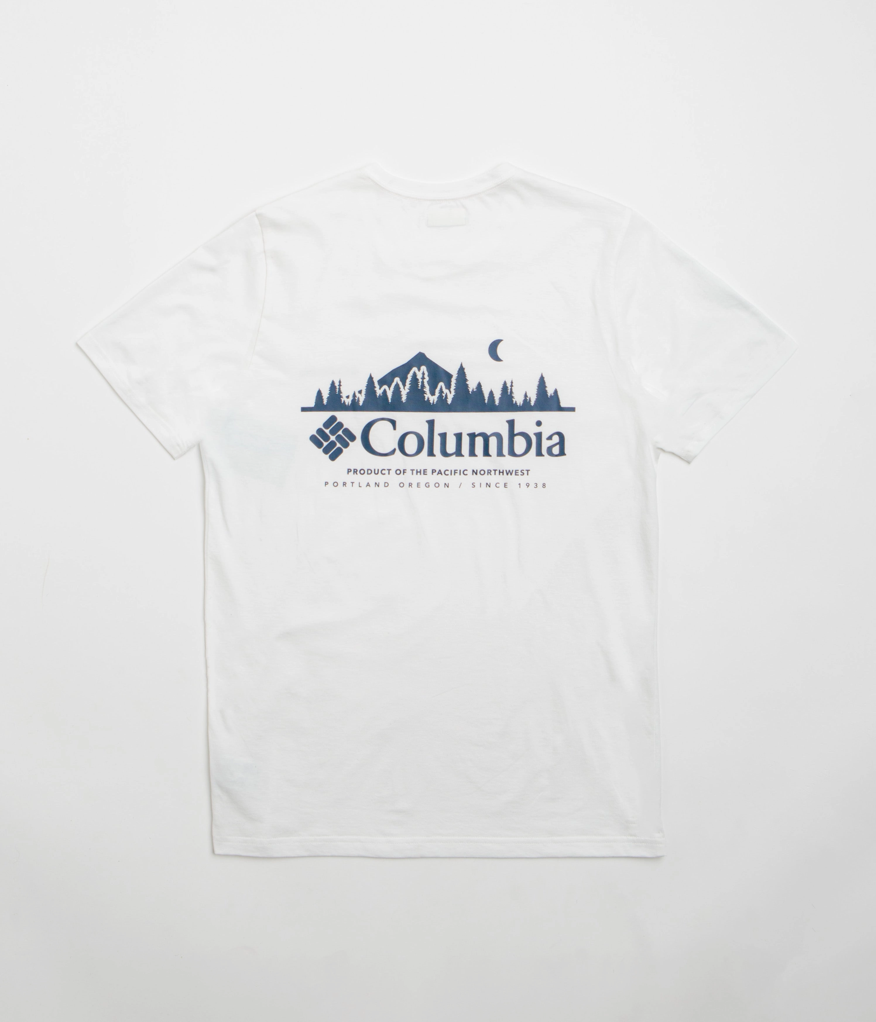 quick dry clinic event Columbia Rapid Ridge Back Graphic II T-Shirt - White / Heavenly Horizons