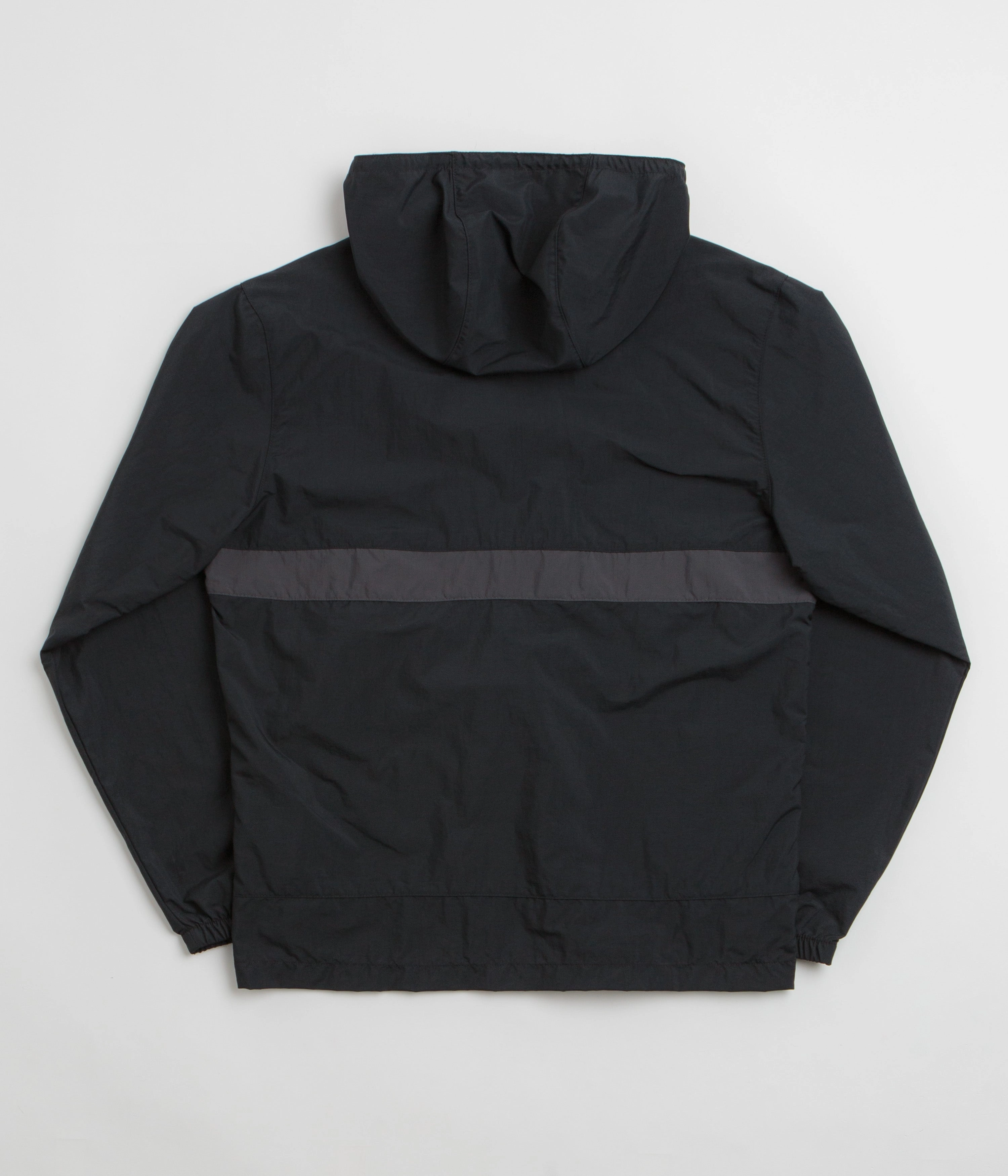 Columbia Spire Valley Hooded Windbreaker Jacket - Black / Shark Double Layered Edging Ability