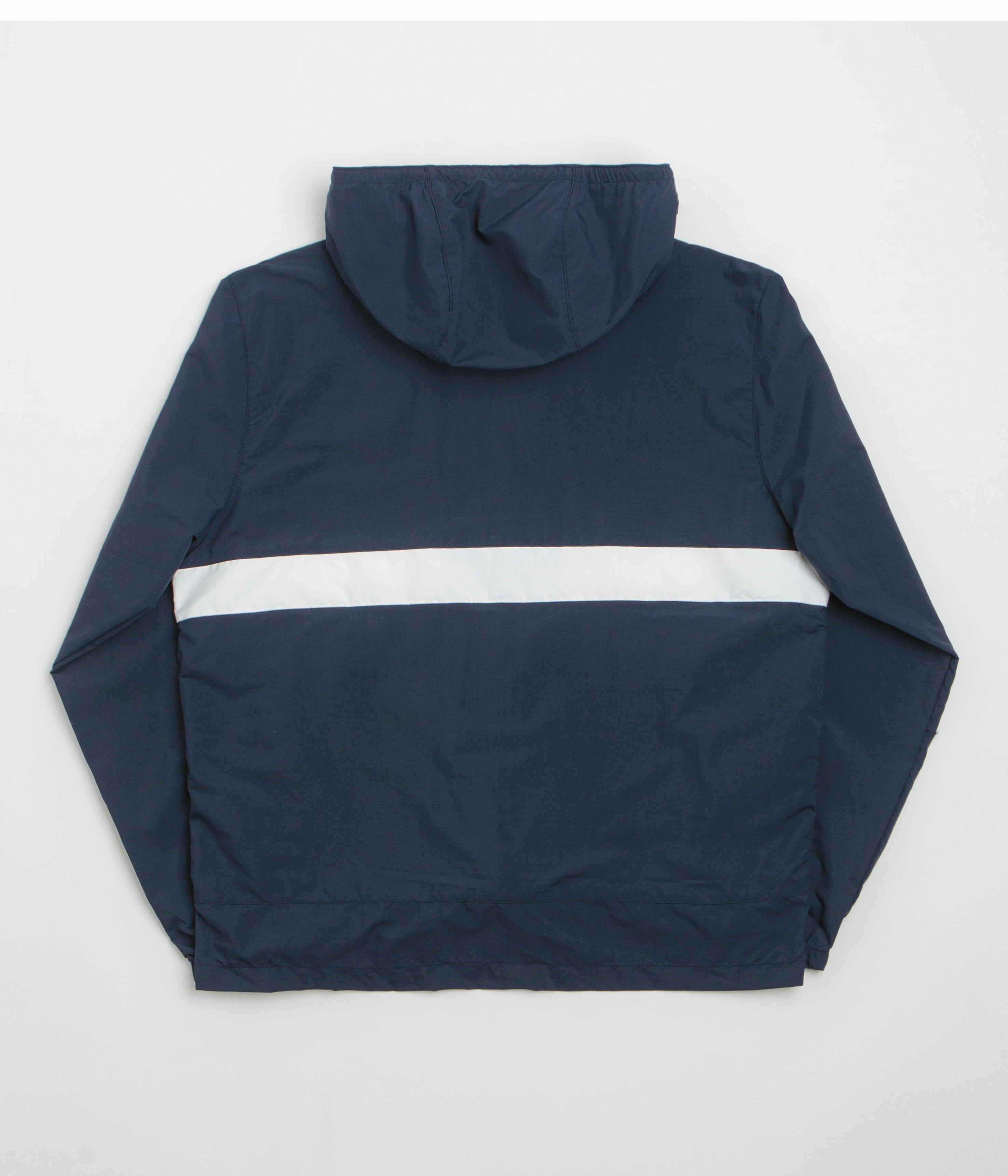 Columbia Spire Valley Hooded Windbreaker Jacket - Collegiate Navy / White Softshell Fabric