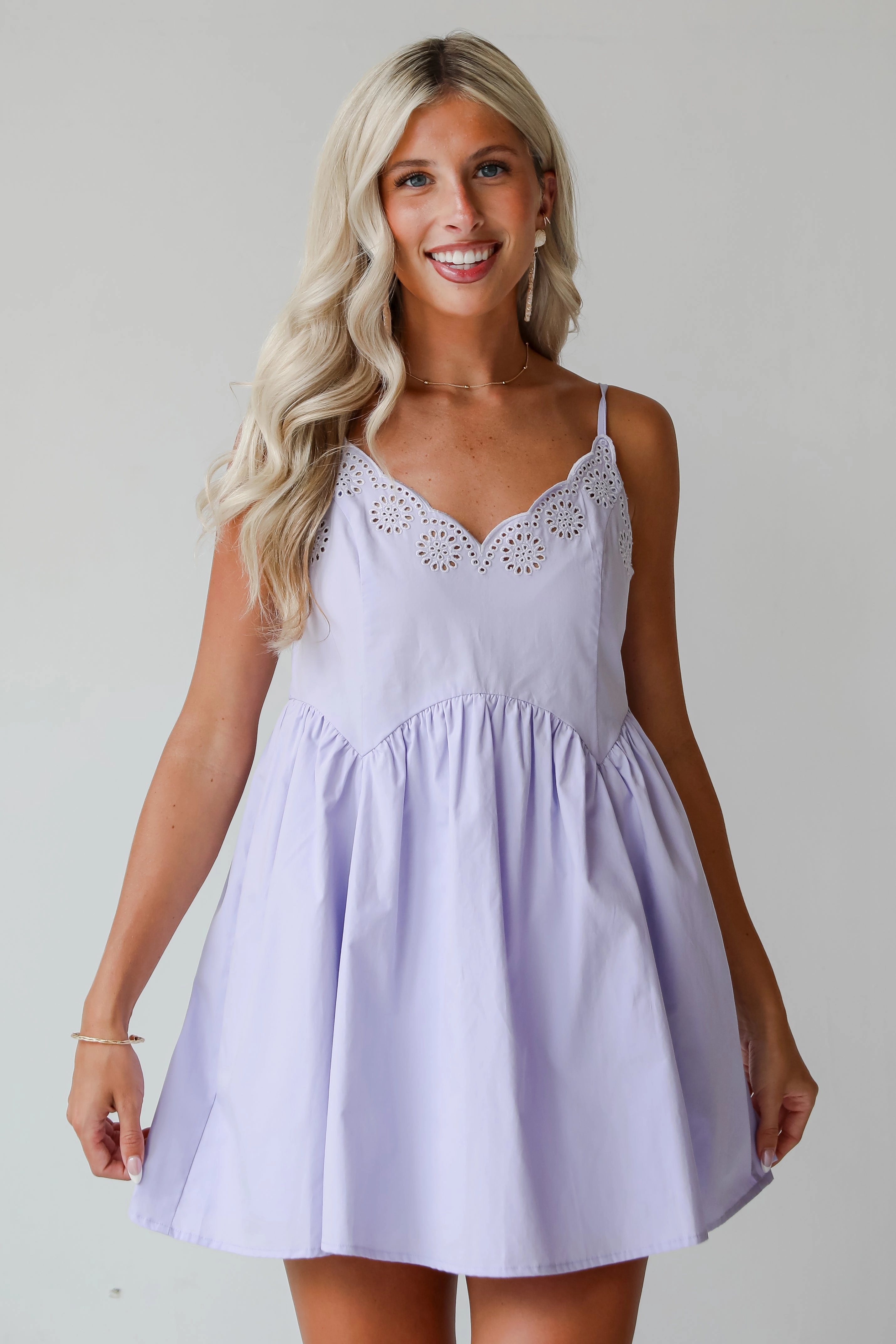 Perfect Wear FINAL SALE - Sweetly Darling Eyelet Mini Dress